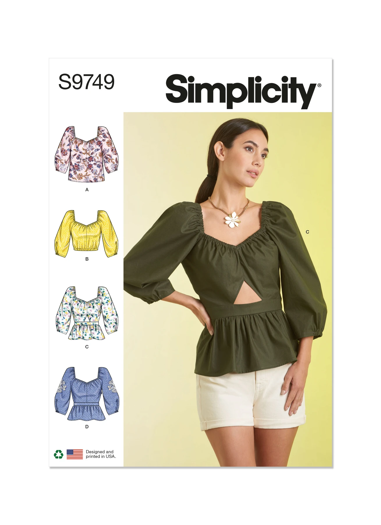 Simplicity Sewing Pattern Misses' Tops (PDF) 1 Simplicity Sewing Pattern Misses' Tops (PDF)