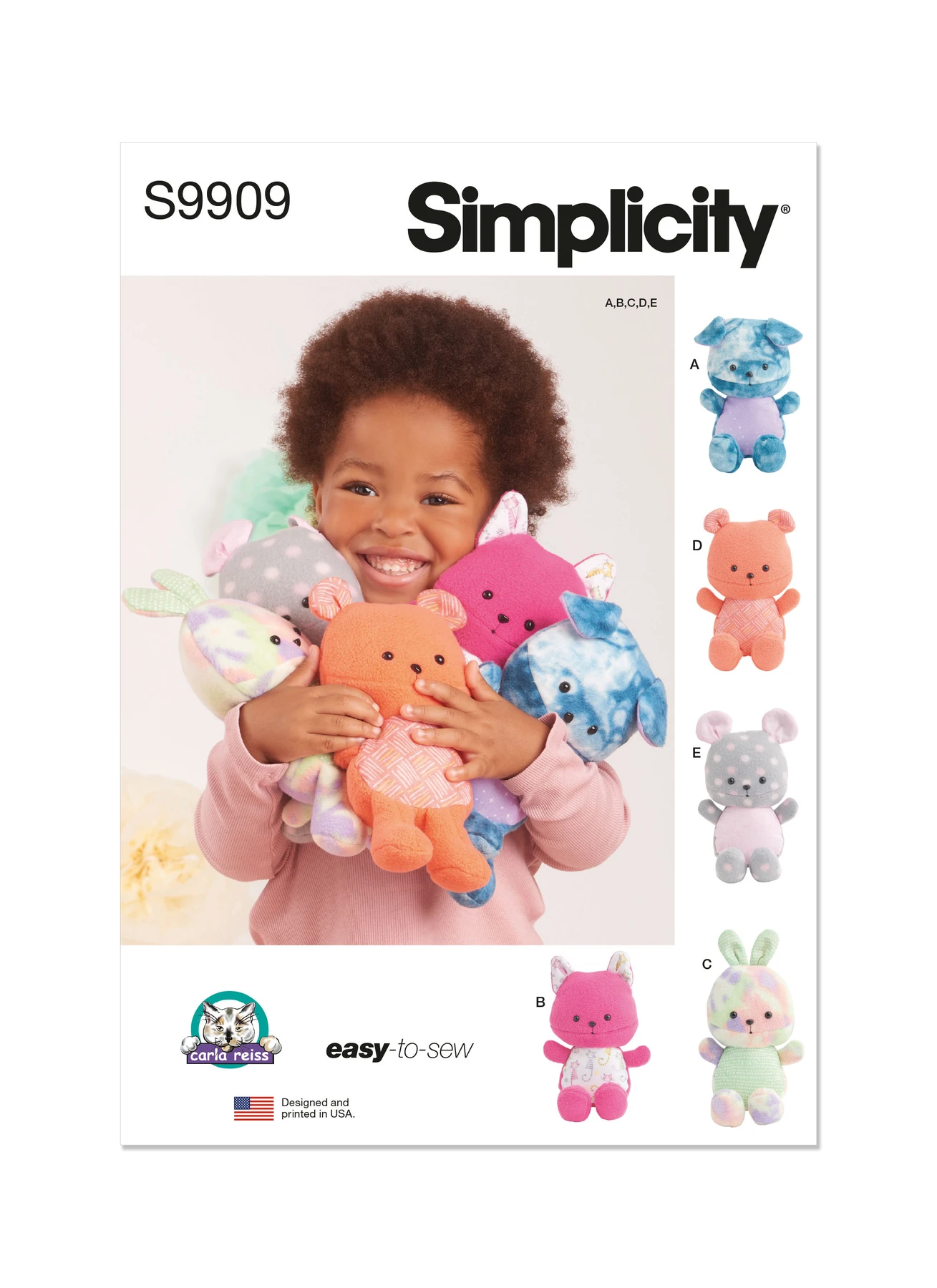Simplicity Sewing Pattern Plush Animals By Carla Reiss Design 1 Simplicity Sewing Pattern Plush Animals By Carla Reiss Design