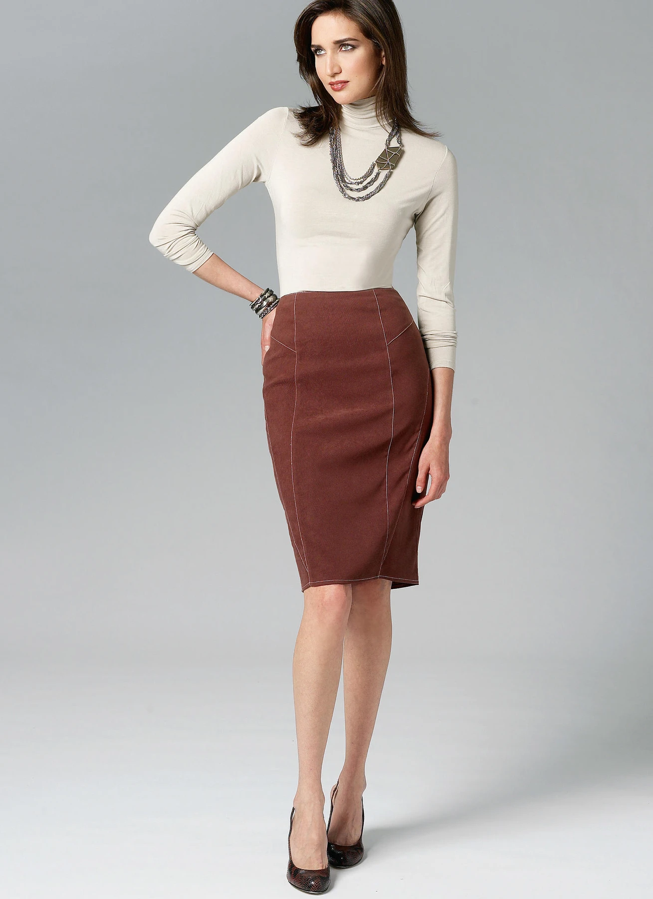 Vogue Patterns Misses' Side-Flare or Pencil Skirts 5 Vogue Patterns Misses' Side-Flare or Pencil Skirts