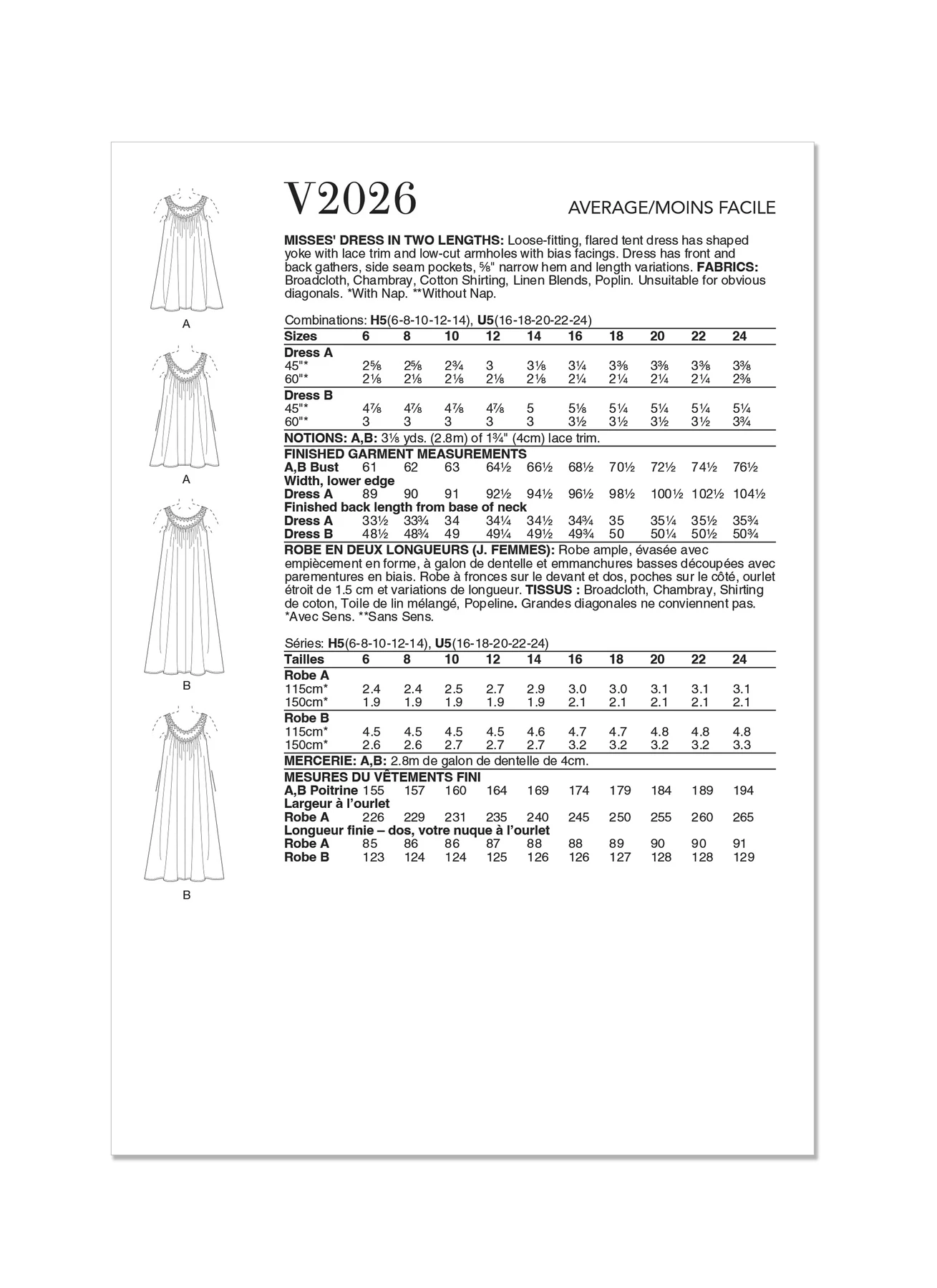 Vogue Patterns Misses' Dress in Two Lengths (PDF) 7 Vogue Patterns Misses' Dress in Two Lengths (PDF)