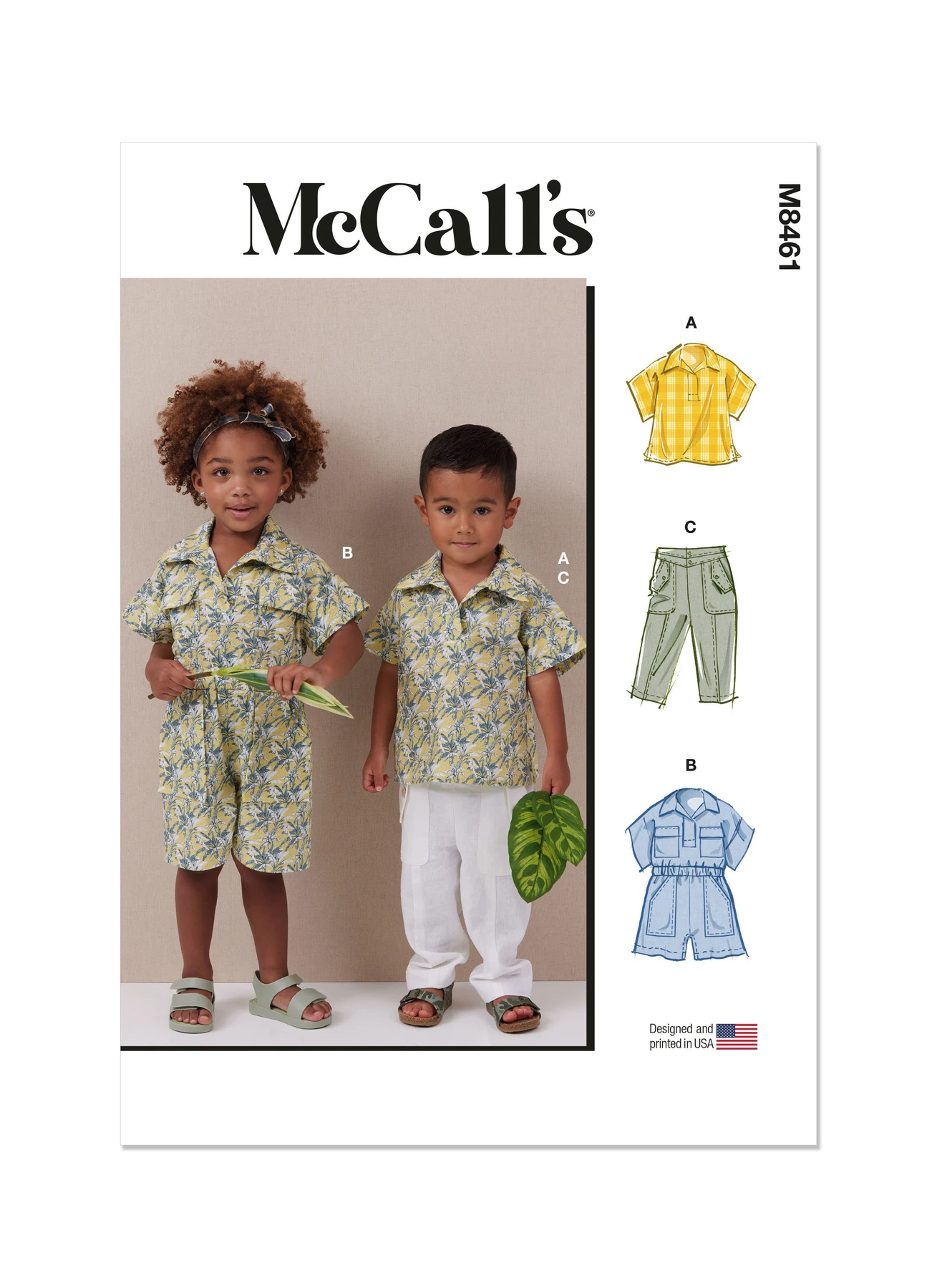 McCall's Sewing Pattern Toddlers' Top, Romper and Pants (PDF) 1 McCall's Sewing Pattern Toddlers' Top, Romper and Pants (PDF)