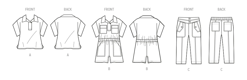 McCall's Sewing Pattern Toddlers' Top, Romper and Pants (PDF) 7 McCall's Sewing Pattern Toddlers' Top, Romper and Pants (PDF)