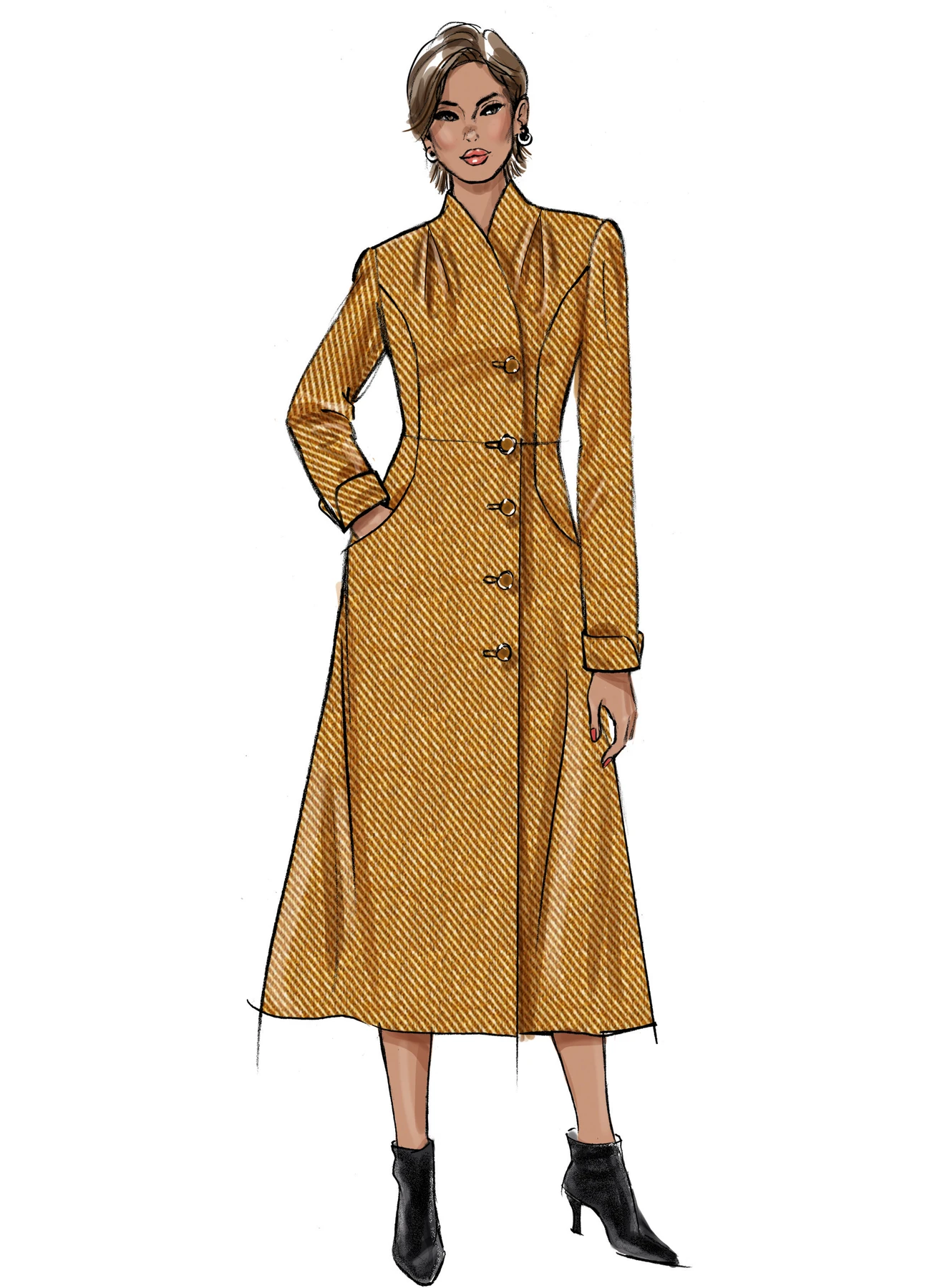 Butterick Sewing Pattern Misses' Coat (PDF) 4 Butterick Sewing Pattern Misses' Coat (PDF)