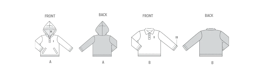 Burda Style Pattern 9185 Children's Sweatshirt 9 Burda Style Pattern 9185 Children's Sweatshirt
