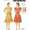 Simplicity Sewing Pattern 1940s Misses' Dress 16 Simplicity Sewing Pattern 1940s Misses' Dress