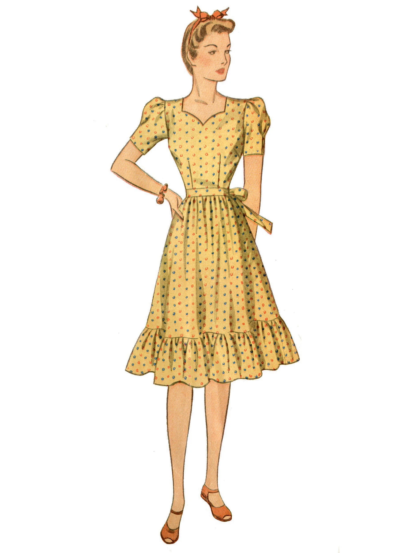 Simplicity Sewing Pattern 1940s Misses' Dress 2 Simplicity Sewing Pattern 1940s Misses' Dress