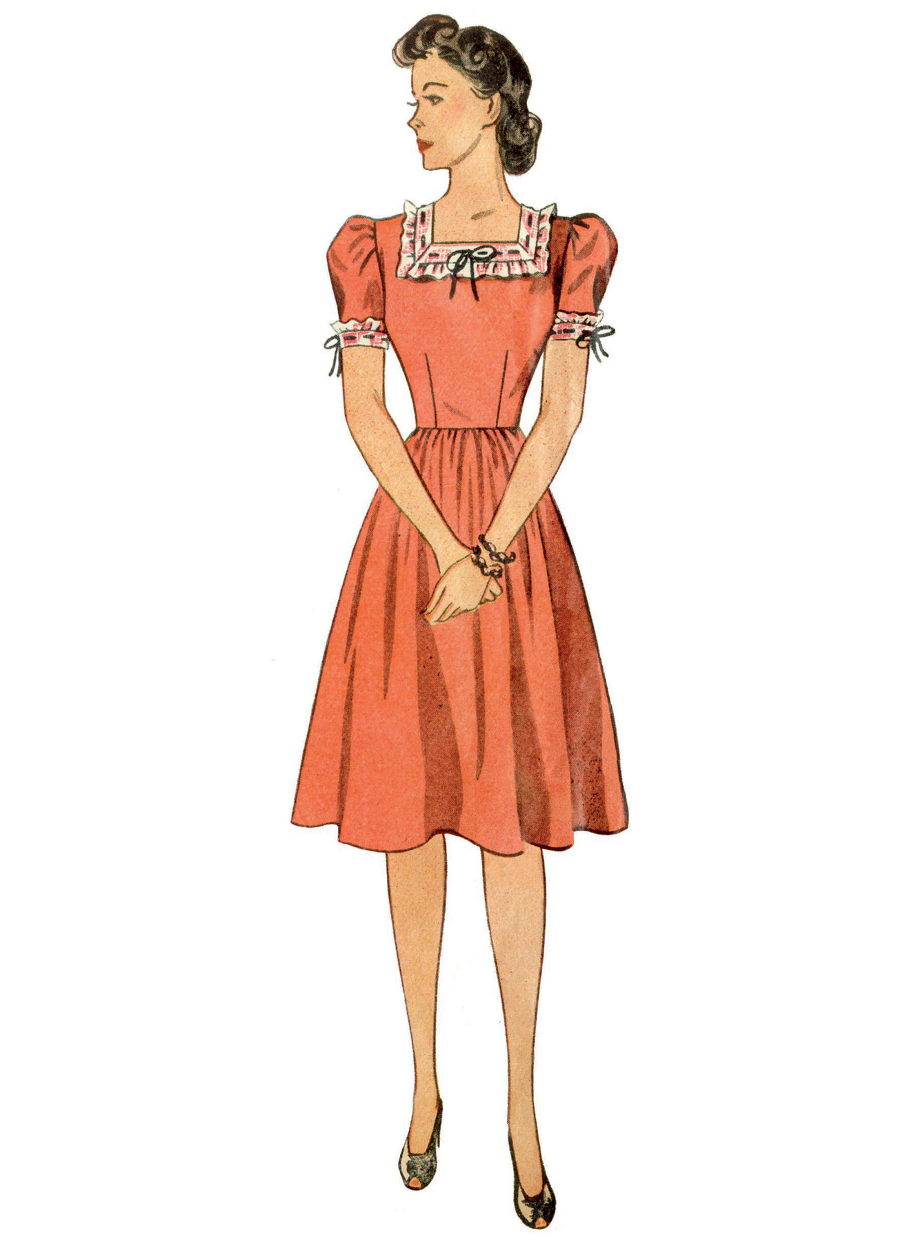 Simplicity Sewing Pattern 1940s Misses' Dress 3 Simplicity Sewing Pattern 1940s Misses' Dress