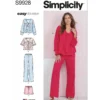 Simplicity Sewing Pattern Misses' Lounge Tops, Pants and Shorts 17 Simplicity Sewing Pattern Misses' Lounge Tops, Pants and Shorts