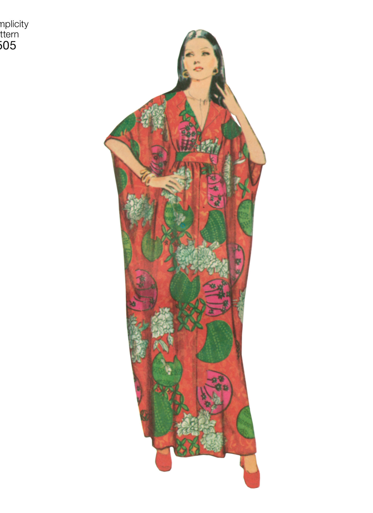 Simplicity Sewing Pattern 1970s Misses' Vintage Caftans 3 Simplicity Sewing Pattern 1970s Misses' Vintage Caftans