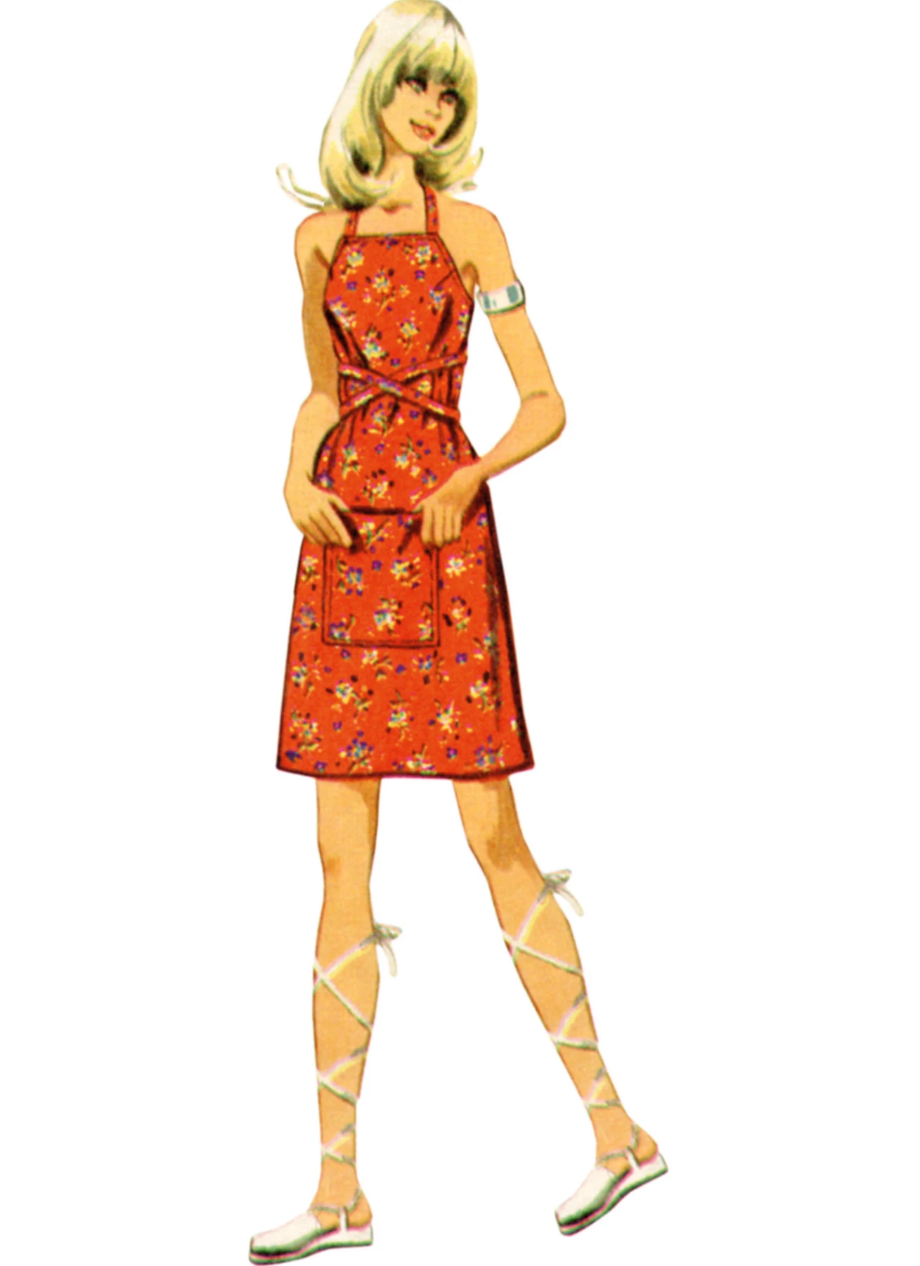 Simplicity Sewing Pattern 1970s Misses' Back-Wrap Dress and Jumper in Two Lengths 2 Simplicity Sewing Pattern 1970s Misses' Back-Wrap Dress and Jumper in Two Lengths