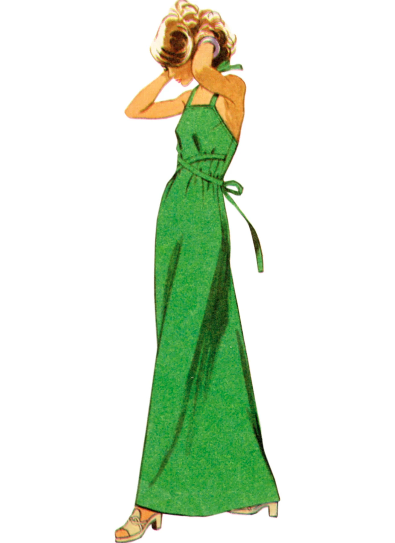 Simplicity Sewing Pattern 1970s Misses' Back-Wrap Dress and Jumper in Two Lengths 3 Simplicity Sewing Pattern 1970s Misses' Back-Wrap Dress and Jumper in Two Lengths