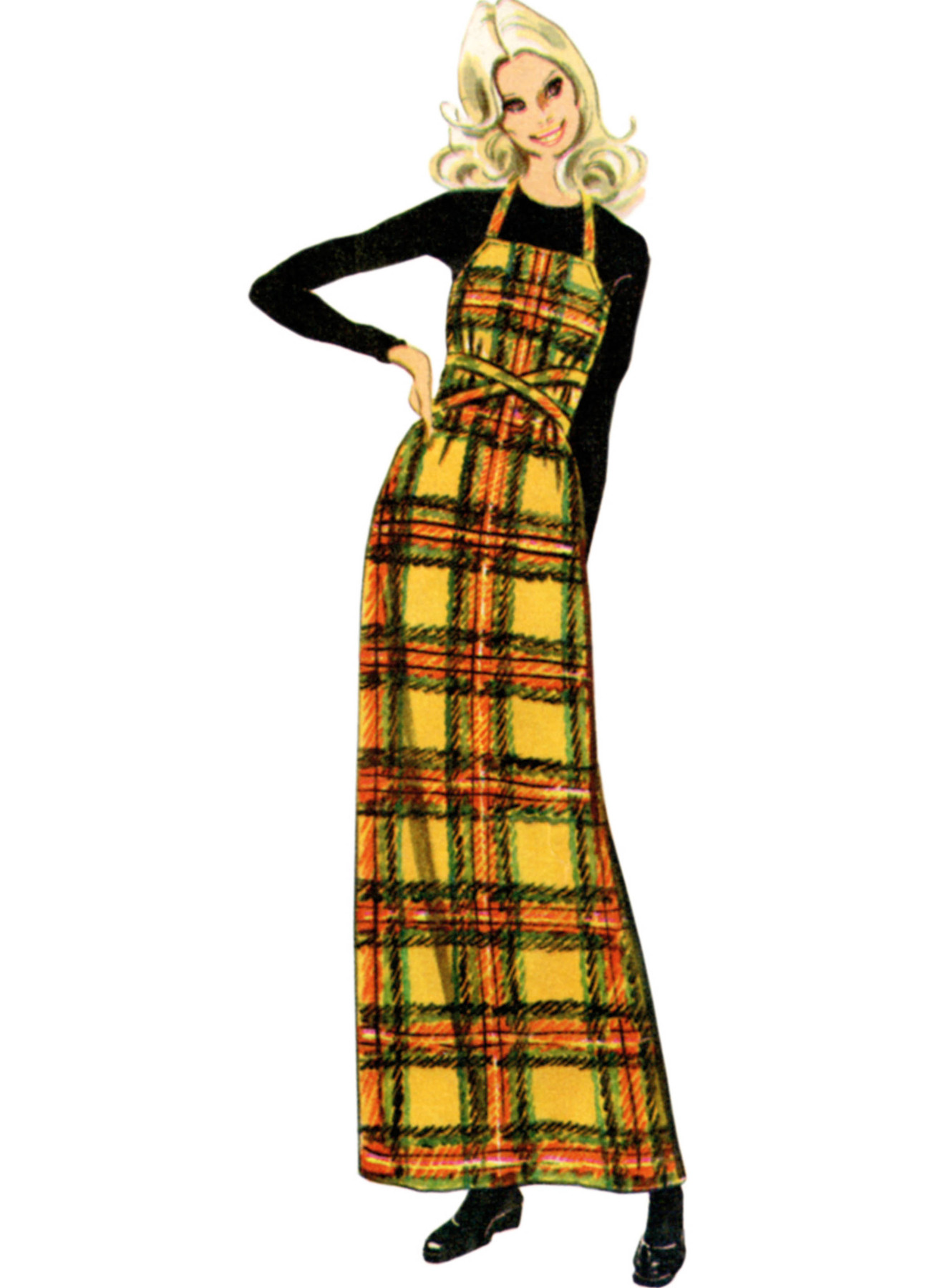 Simplicity Sewing Pattern 1970s Misses' Back-Wrap Dress and Jumper in Two Lengths 5 Simplicity Sewing Pattern 1970s Misses' Back-Wrap Dress and Jumper in Two Lengths