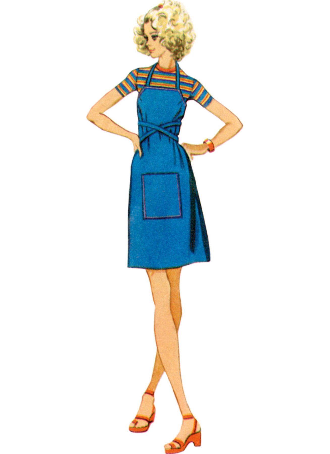 Simplicity Sewing Pattern 1970s Misses' Back-Wrap Dress and Jumper in Two Lengths 6 Simplicity Sewing Pattern 1970s Misses' Back-Wrap Dress and Jumper in Two Lengths