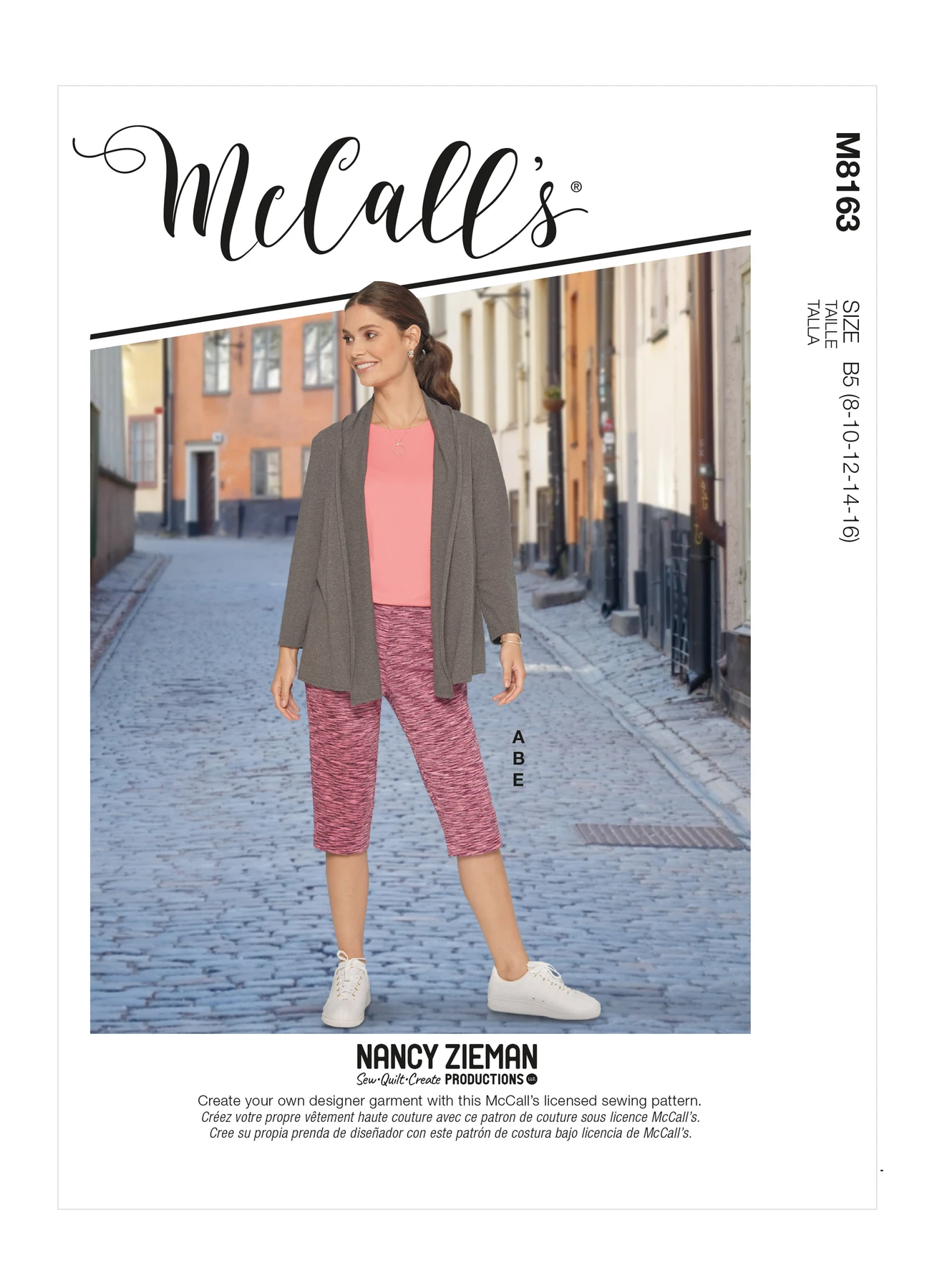 McCall's Sewing Pattern Misses' & Women's Knit Shawl Collar Jacket, Tops With Slits, Banded Skirt & Pants (PDF) 1 McCall's Sewing Pattern Misses' & Women's Knit Shawl Collar Jacket, Tops With Slits, Banded Skirt & Pants (PDF)