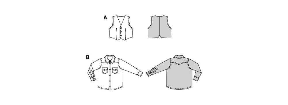 Burda Style Sewing Pattern 9248 Children's Shirt, Waistcoat and Vest 11 Burda Style Sewing Pattern 9248 Children's Shirt, Waistcoat and Vest