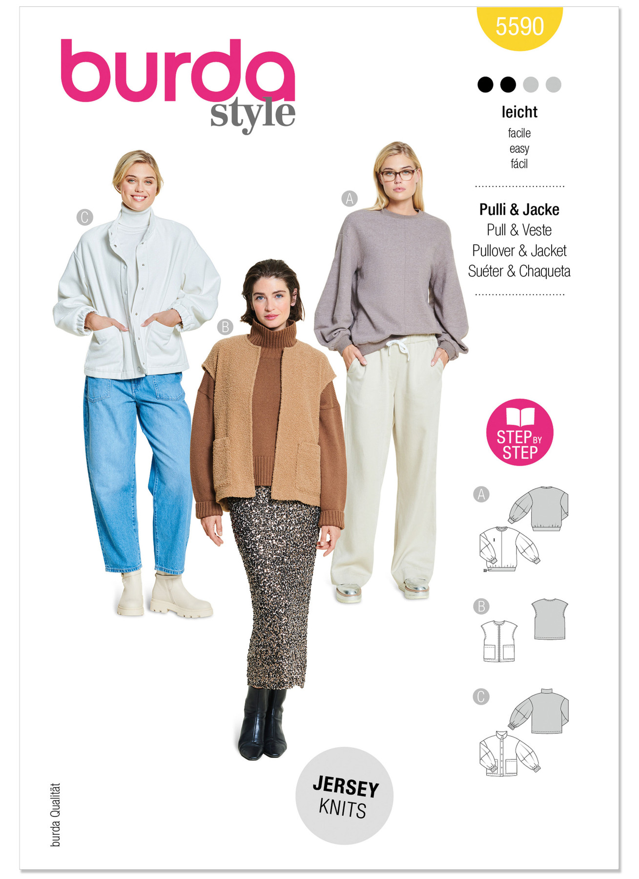 Burda Style Pattern 5590 Misses' Tops