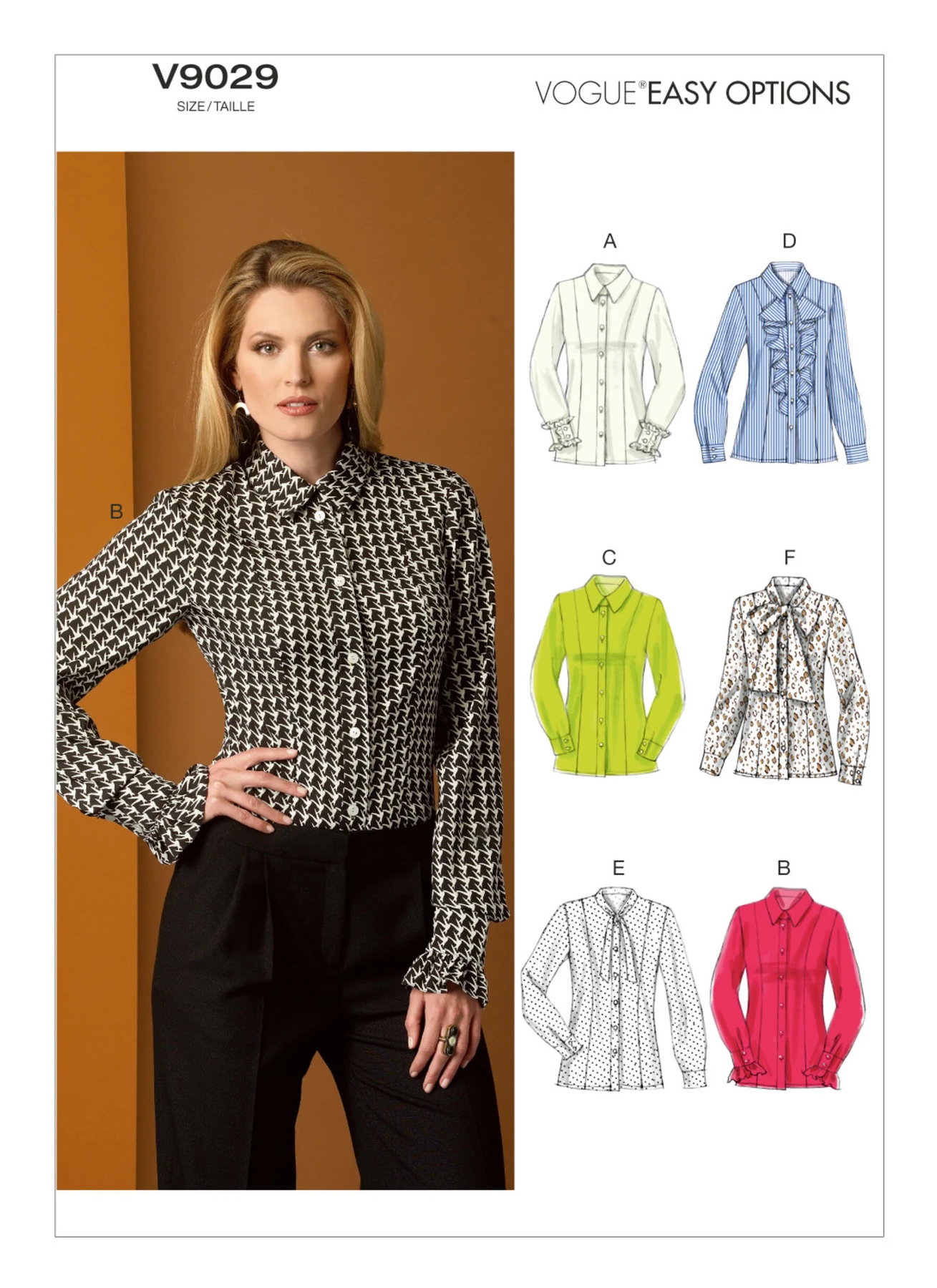 Vogue Patterns Misses' Button-Down Princess Seam Blouses 1 Vogue Patterns Misses' Button-Down Princess Seam Blouses