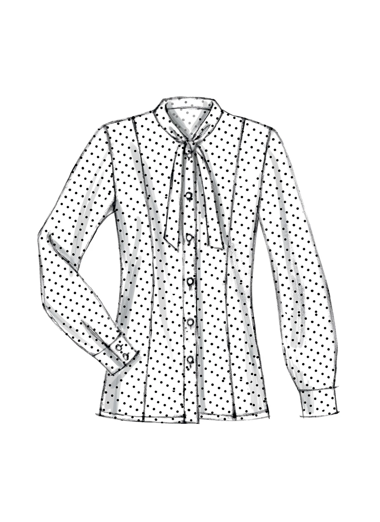 Vogue Patterns Misses' Button-Down Princess Seam Blouses 10 Vogue Patterns Misses' Button-Down Princess Seam Blouses