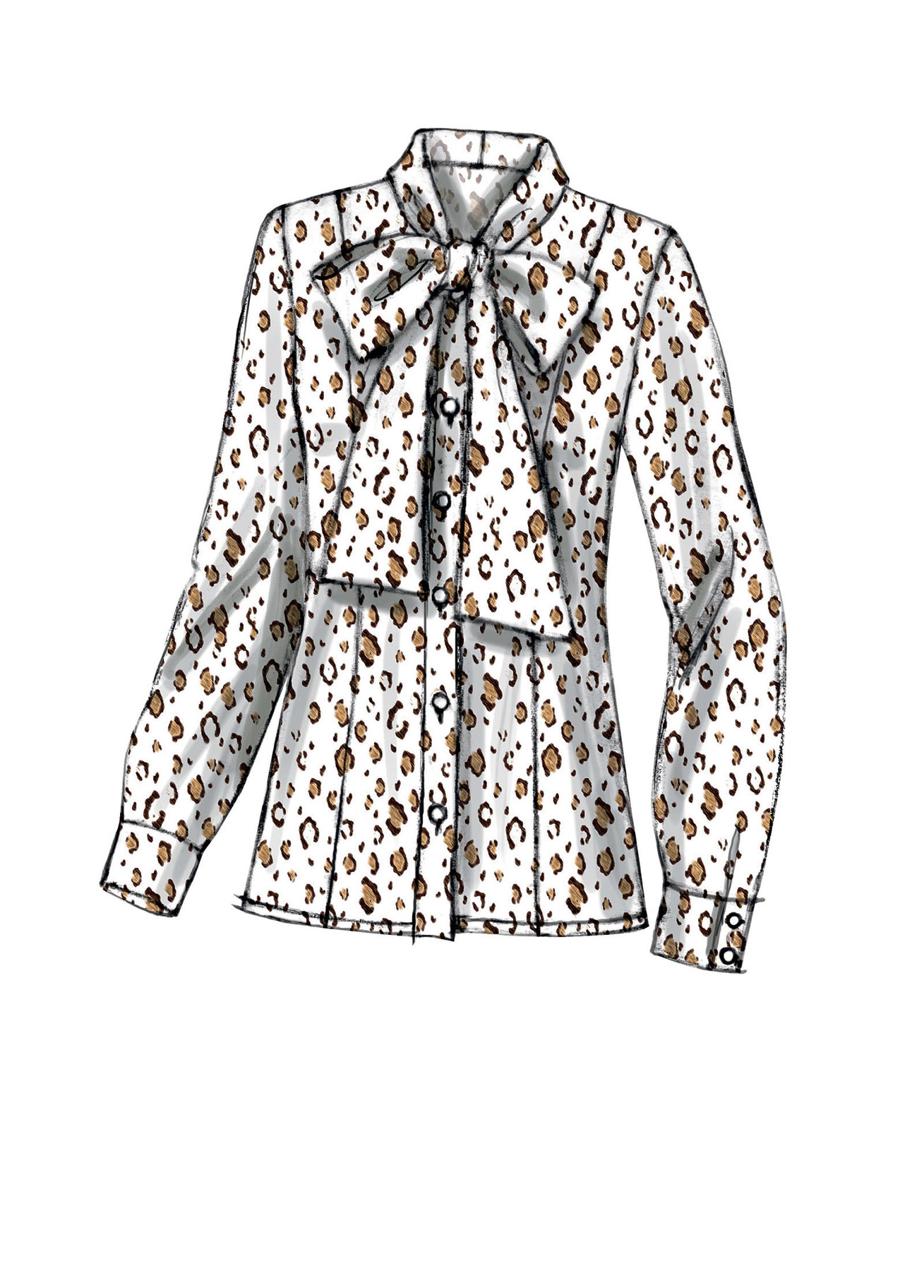 Vogue Patterns Misses' Button-Down Princess Seam Blouses 11 Vogue Patterns Misses' Button-Down Princess Seam Blouses