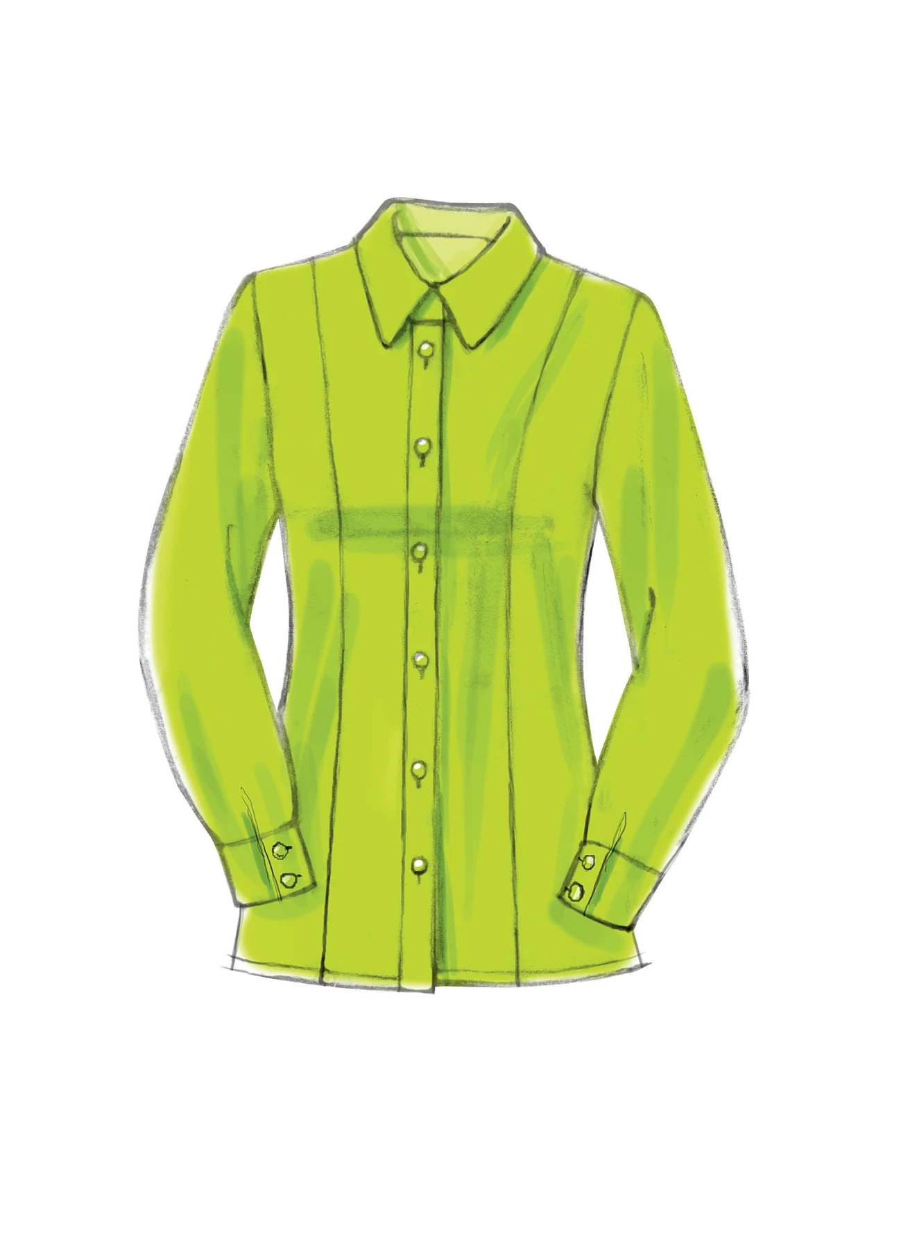 Vogue Patterns Misses' Button-Down Princess Seam Blouses 13 Vogue Patterns Misses' Button-Down Princess Seam Blouses