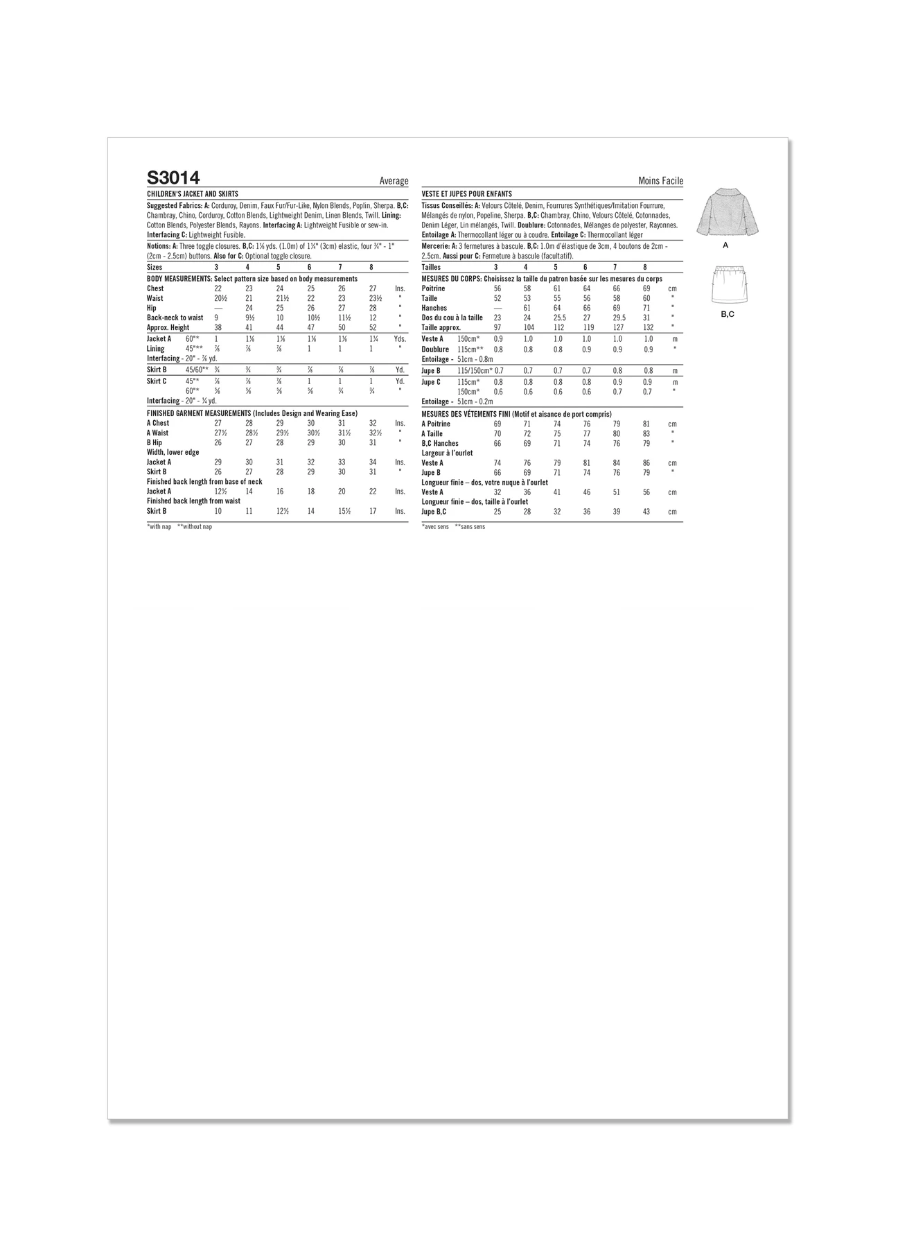 Simplicity Sewing Pattern Children's Jacket and Skirts (PDF) 7 Simplicity Sewing Pattern Children's Jacket and Skirts (PDF)