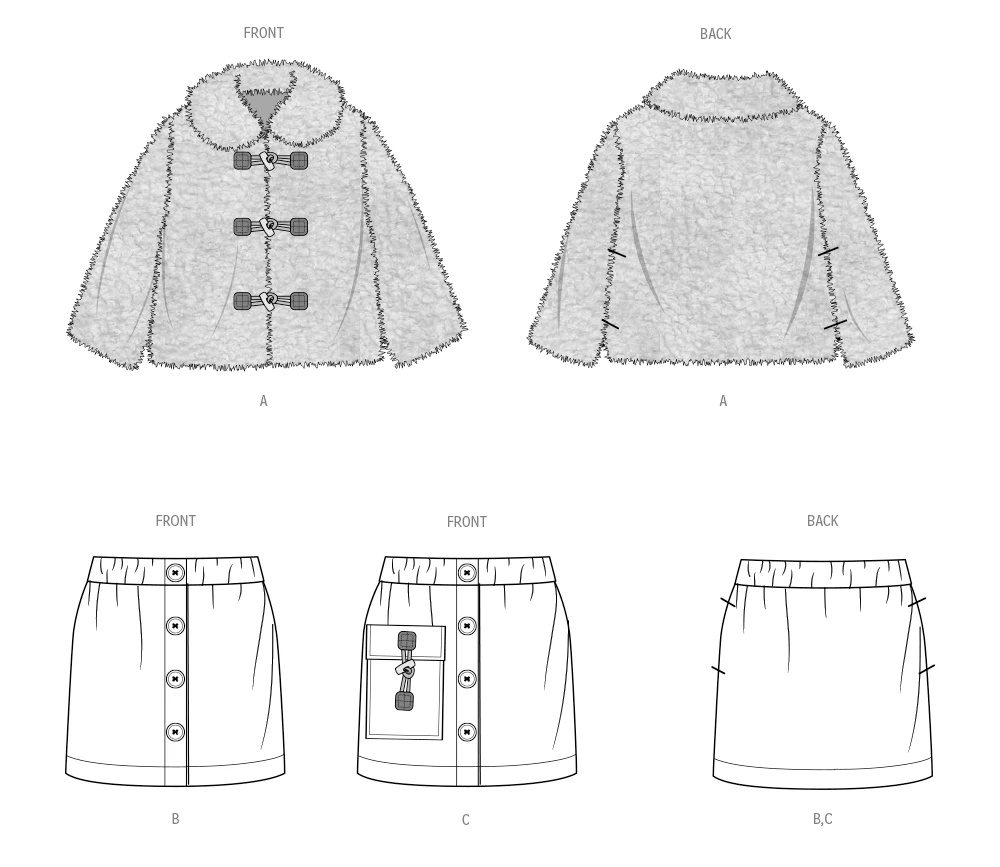 Simplicity Sewing Pattern Children's Jacket and Skirts (PDF) 8 Simplicity Sewing Pattern Children's Jacket and Skirts (PDF)