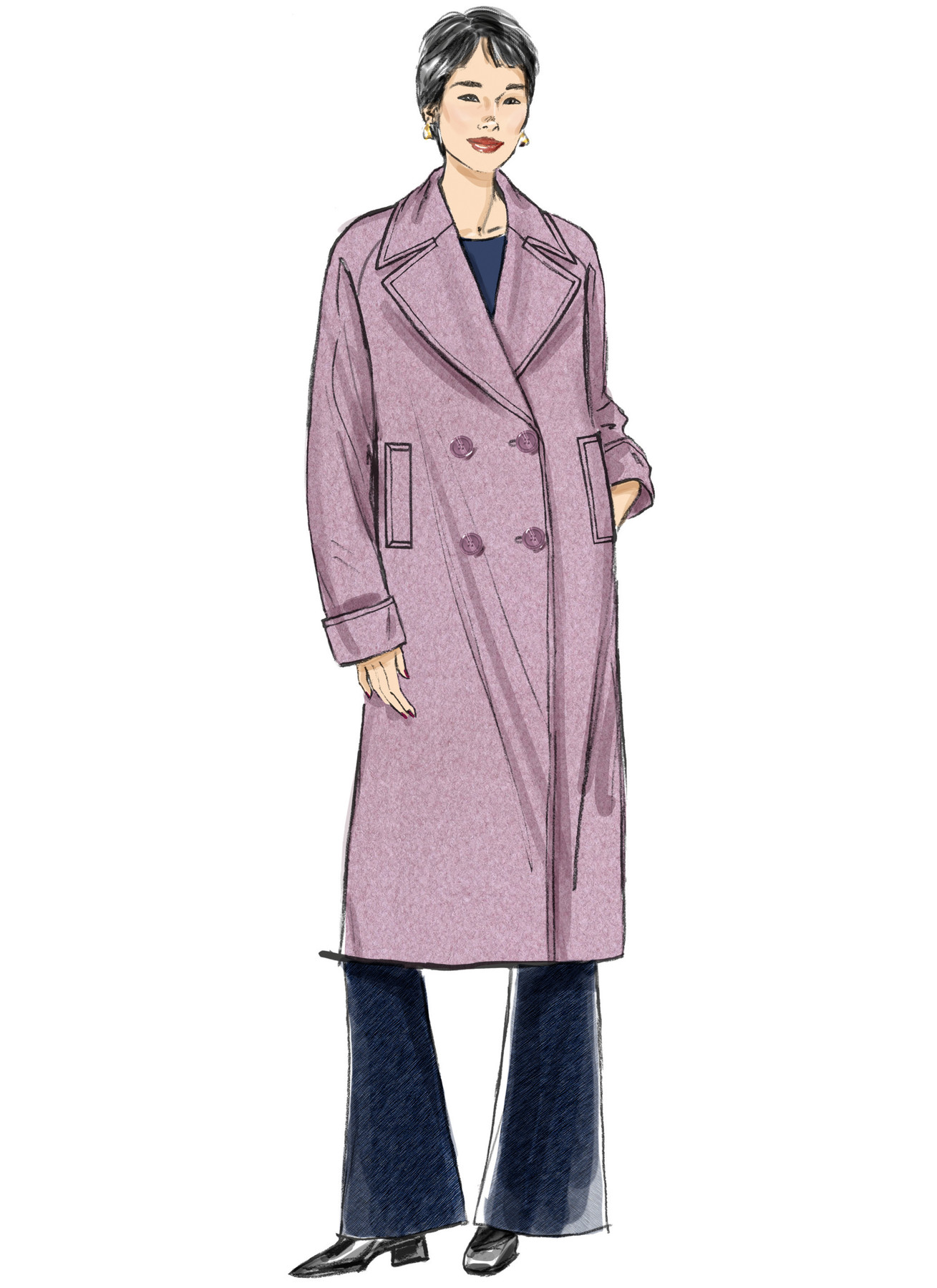 Butterick Sewing Pattern Misses' Jacket and Coat (PDF) 3 Butterick Sewing Pattern Misses' Jacket and Coat (PDF)