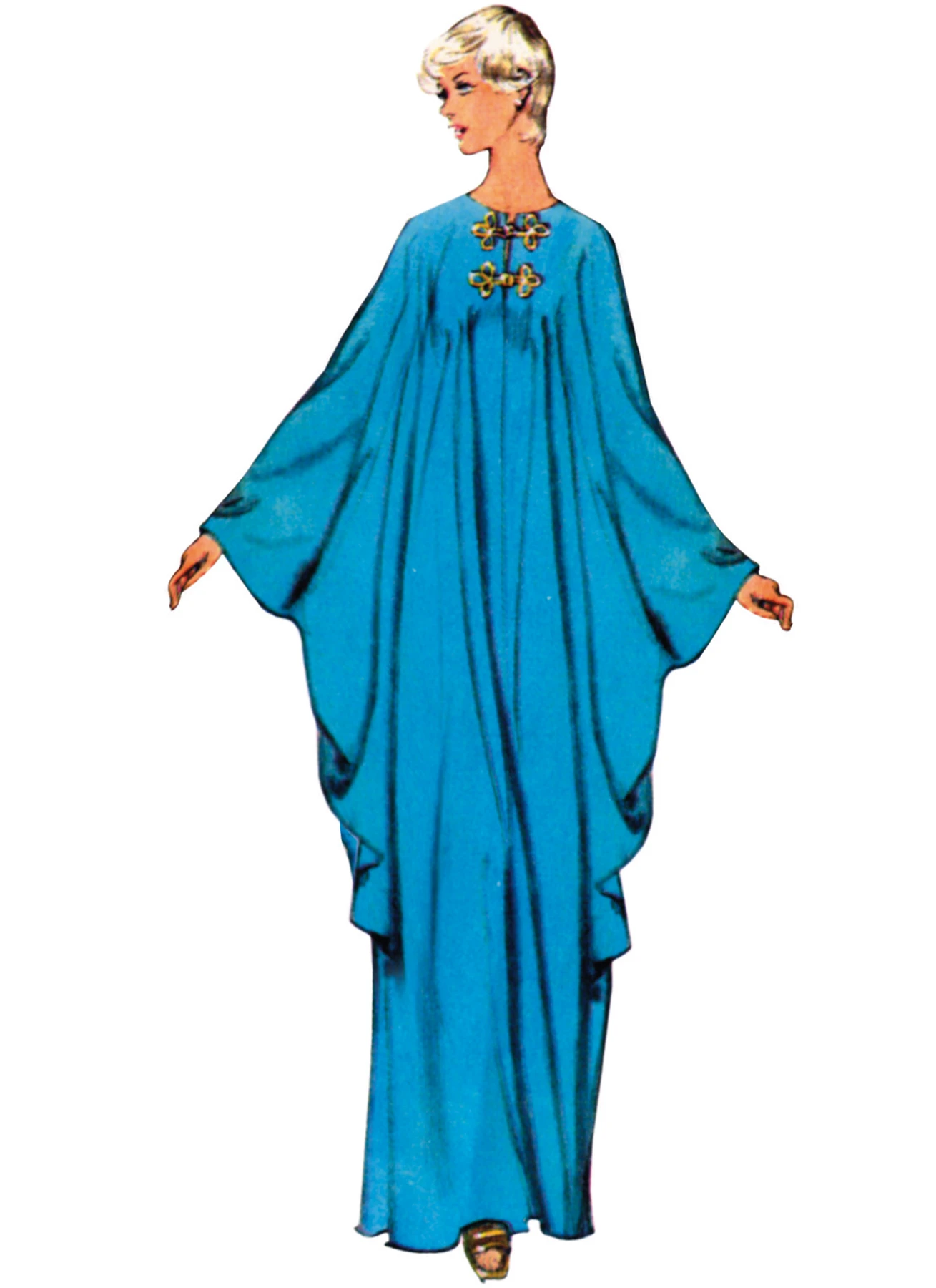 Simplicity Sewing Pattern 1970's Misses' Jiffy Caftan 3 Simplicity Sewing Pattern 1970's Misses' Jiffy Caftan
