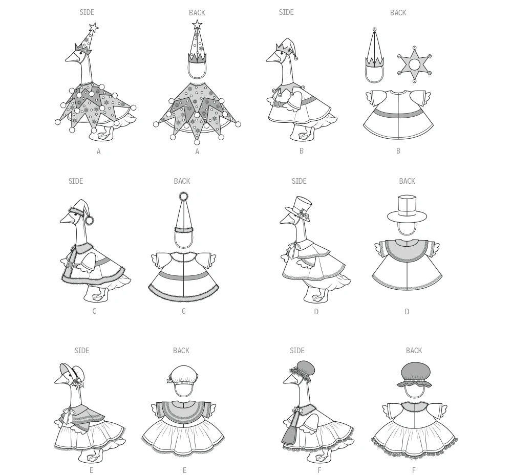 Simplicity Sewing Pattern Porch Geese Clothes for Christmas Holiday 7 Simplicity Sewing Pattern Porch Geese Clothes for Christmas Holiday