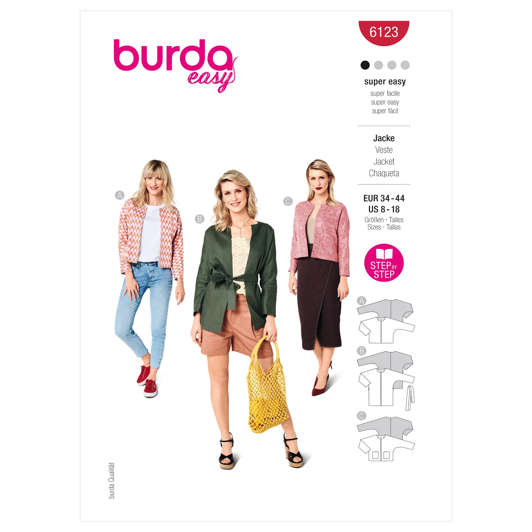 Burda Style Sewing Pattern Misses' Jackets 12 Burda Style Sewing Pattern Misses' Jackets