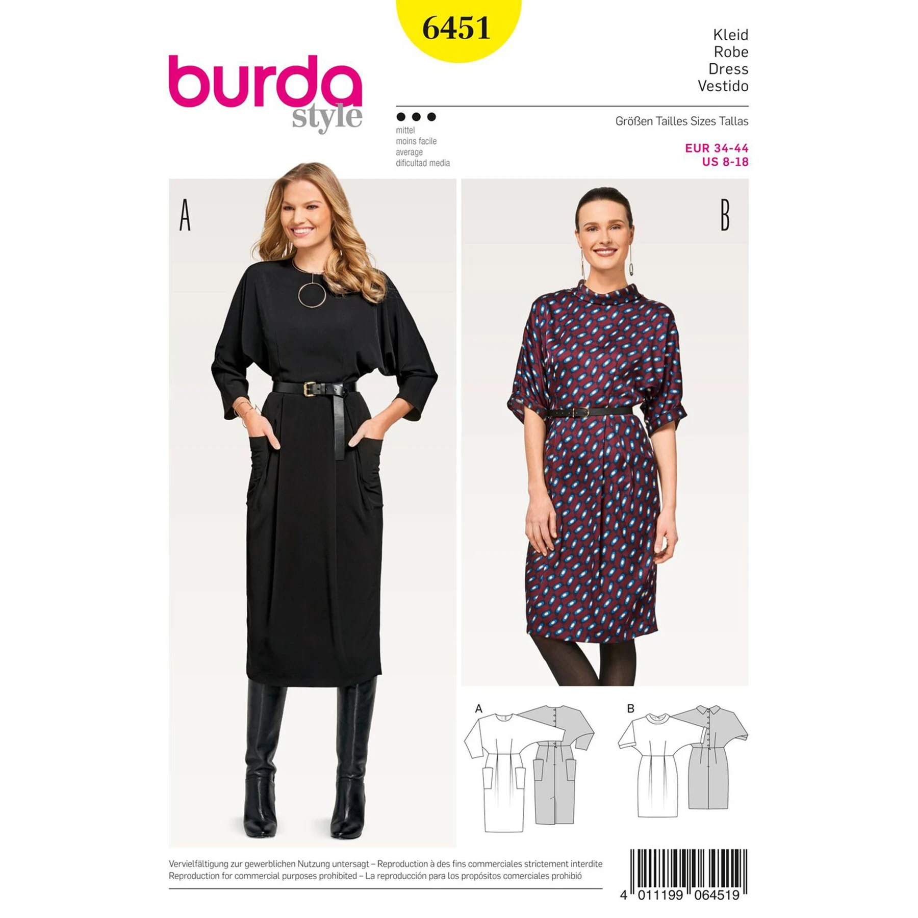 Burda Style Sewing Pattern Misses' Dresses 1 Burda Style Sewing Pattern Misses' Dresses