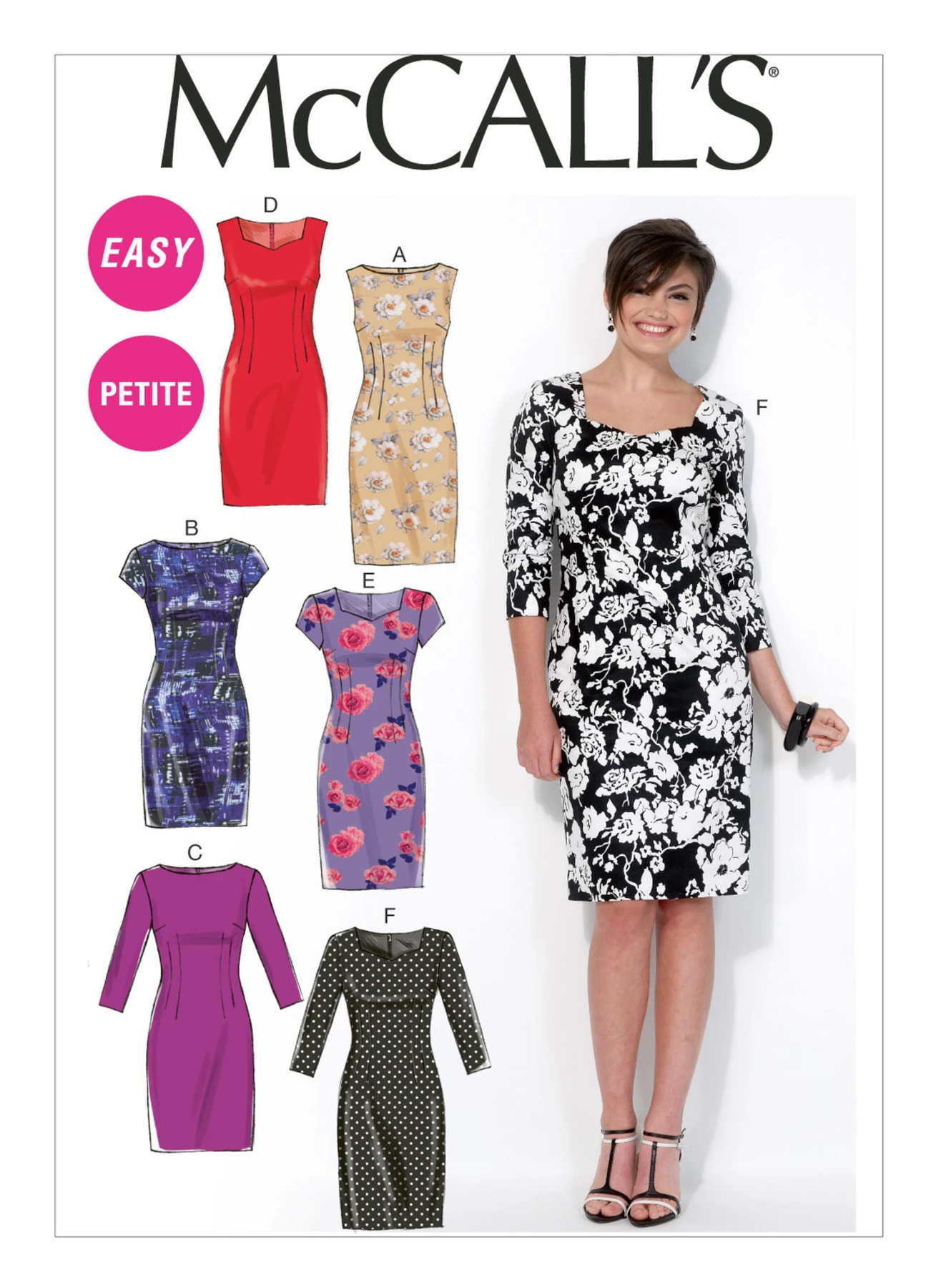 McCall's Sewing Pattern Misses'/Miss Petite Sheath Dresses (PDF) 1 McCall's Sewing Pattern Misses'/Miss Petite Sheath Dresses (PDF)