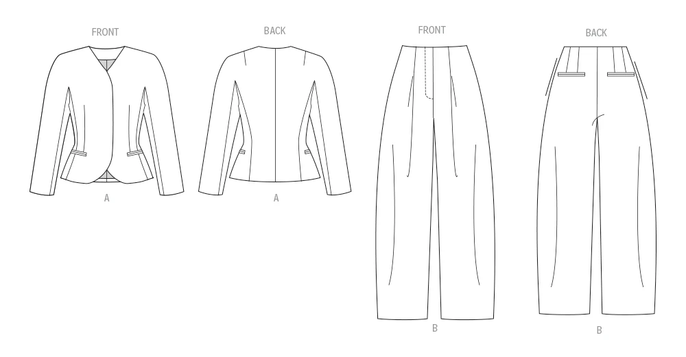 Vogue Patterns Misses' Jacket and Pants 8 Vogue Patterns Misses' Jacket and Pants