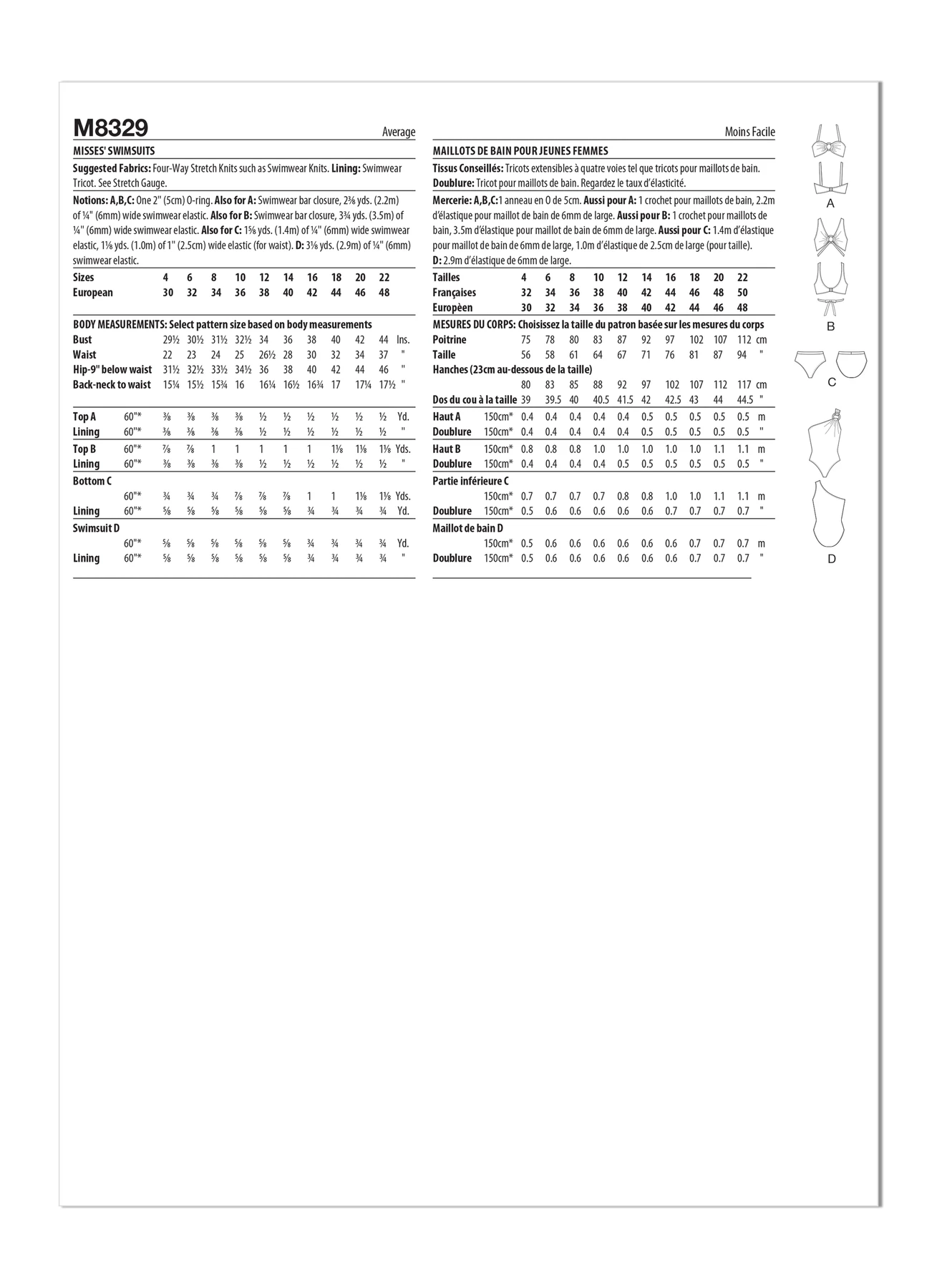 McCall's Sewing Pattern Misses' Swimsuits (PDF) 7 McCall's Sewing Pattern Misses' Swimsuits (PDF)
