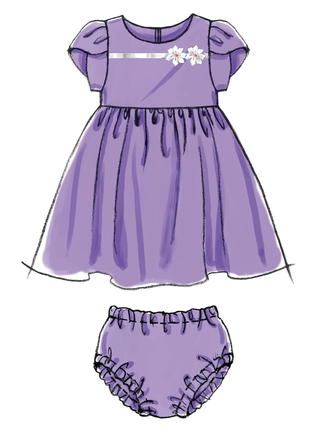 McCall's Sewing Pattern Infants' Lined Dirndl Dresses, Panties and Headband 7 McCall's Sewing Pattern Infants' Lined Dirndl Dresses, Panties and Headband