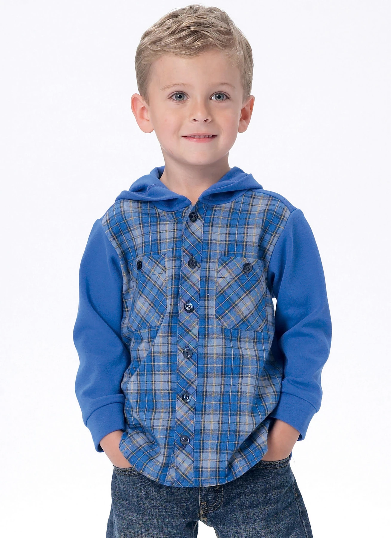 McCall's Sewing Pattern Men's/Boys' Button-Down Shirts with Hood or Collar (PDF) 10 McCall's Sewing Pattern Men's/Boys' Button-Down Shirts with Hood or Collar (PDF)