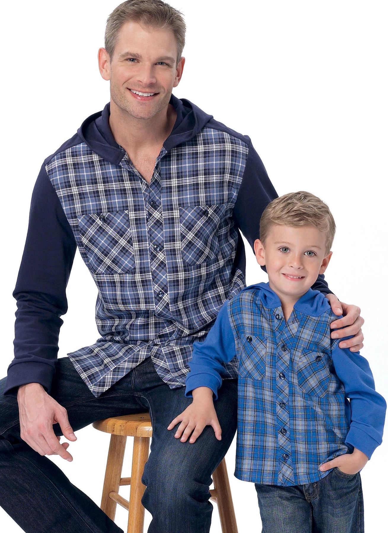 McCall's Sewing Pattern Men's/Boys' Button-Down Shirts with Hood or Collar (PDF) 2 McCall's Sewing Pattern Men's/Boys' Button-Down Shirts with Hood or Collar (PDF)