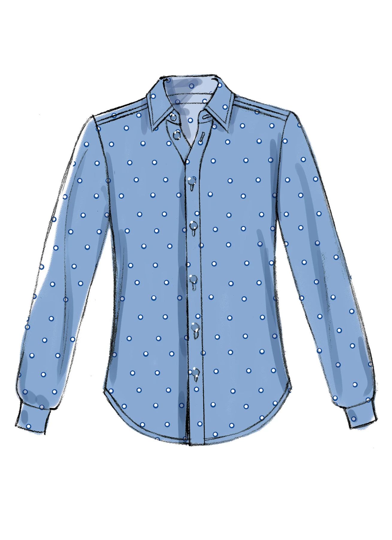 McCall's Sewing Pattern Men's/Boys' Button-Down Shirts with Hood or Collar (PDF) 5 McCall's Sewing Pattern Men's/Boys' Button-Down Shirts with Hood or Collar (PDF)