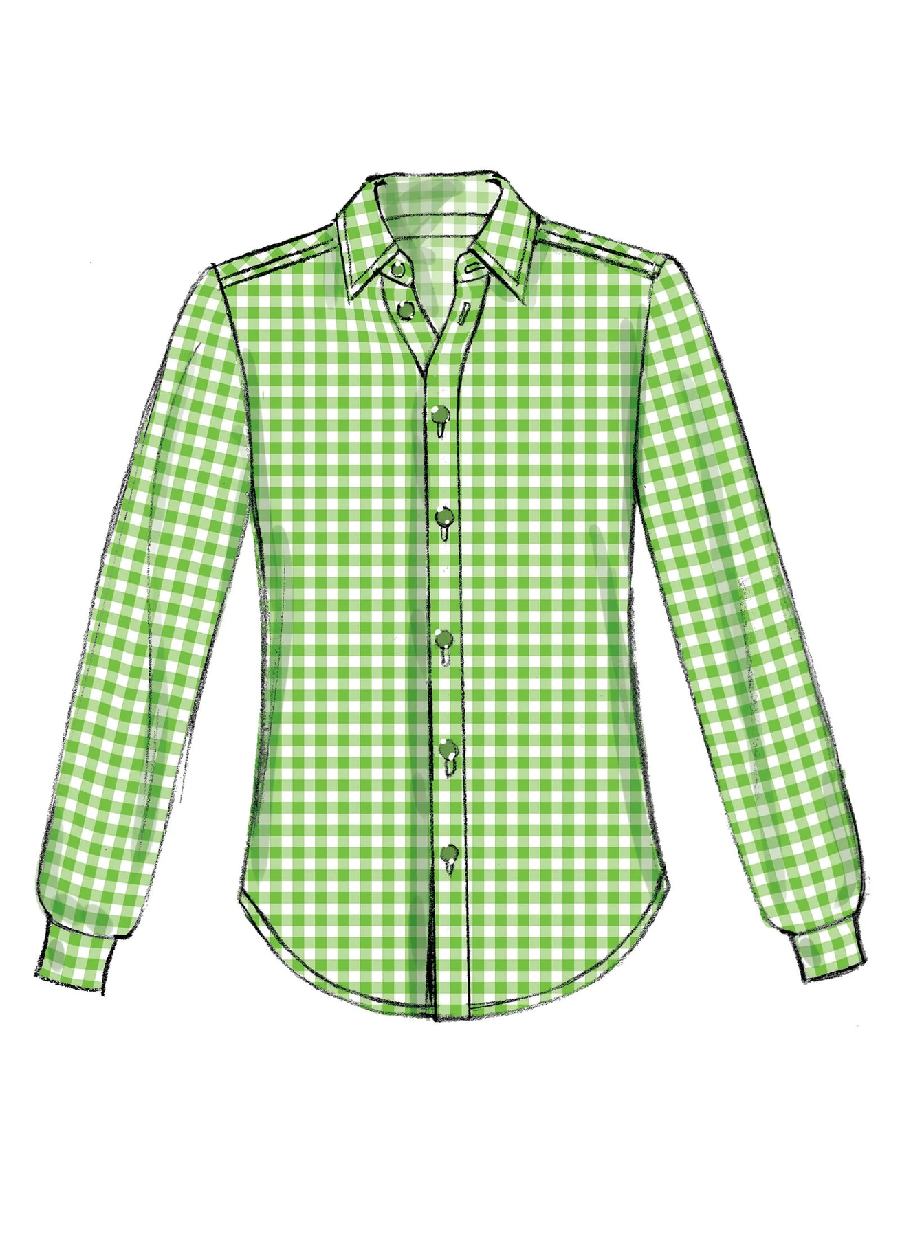 McCall's Sewing Pattern Men's/Boys' Button-Down Shirts with Hood or Collar (PDF) 6 McCall's Sewing Pattern Men's/Boys' Button-Down Shirts with Hood or Collar (PDF)