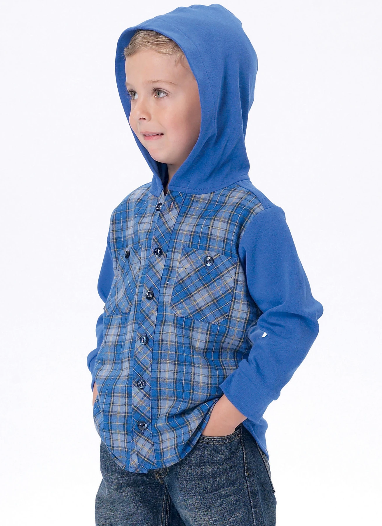 McCall's Sewing Pattern Men's/Boys' Button-Down Shirts with Hood or Collar (PDF) 9 McCall's Sewing Pattern Men's/Boys' Button-Down Shirts with Hood or Collar (PDF)