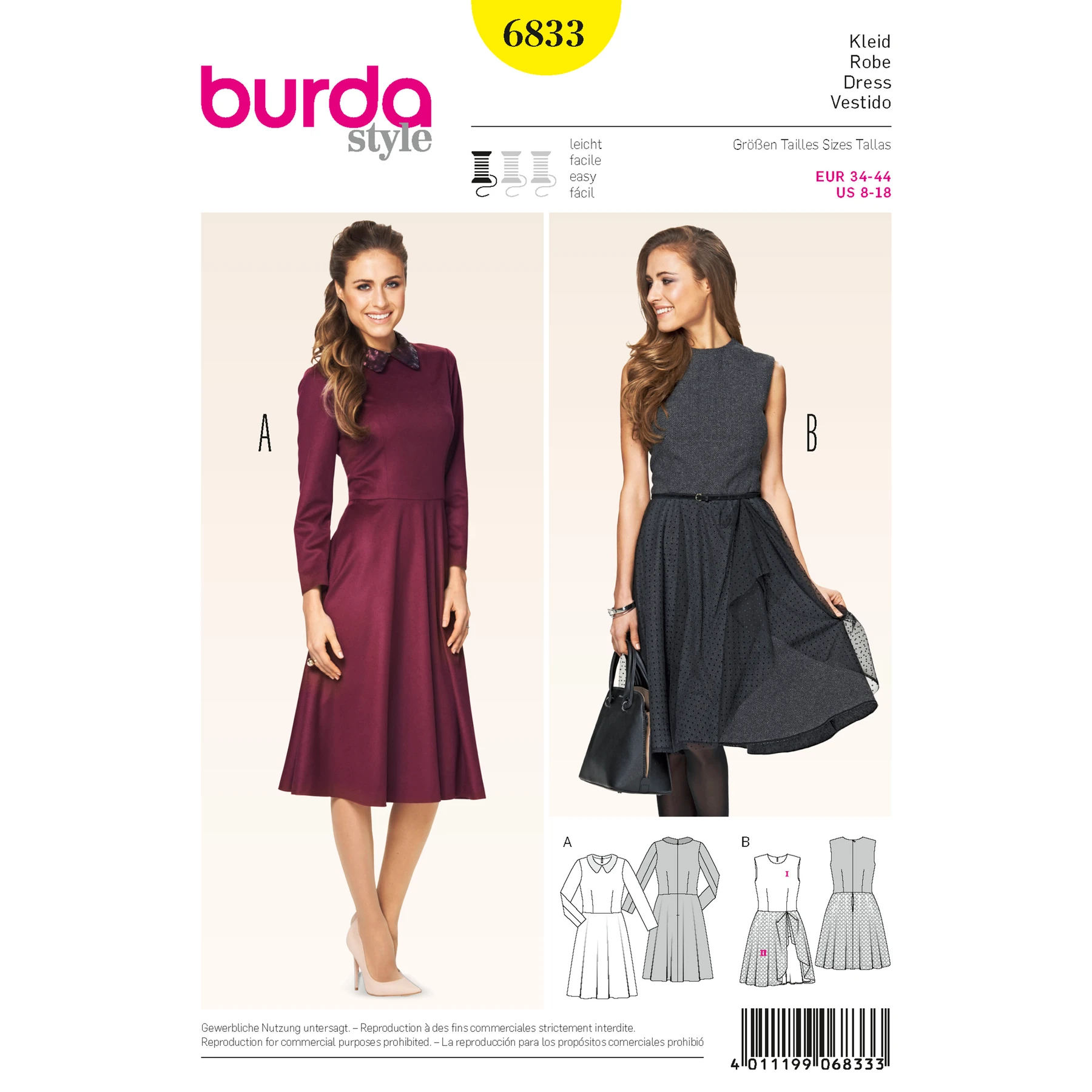 Burda Style Sewing Pattern Dresses