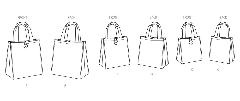 Simplicity Sewing Pattern Learn to Sew Totes in Three Sizes 4 Simplicity Sewing Pattern Learn to Sew Totes in Three Sizes