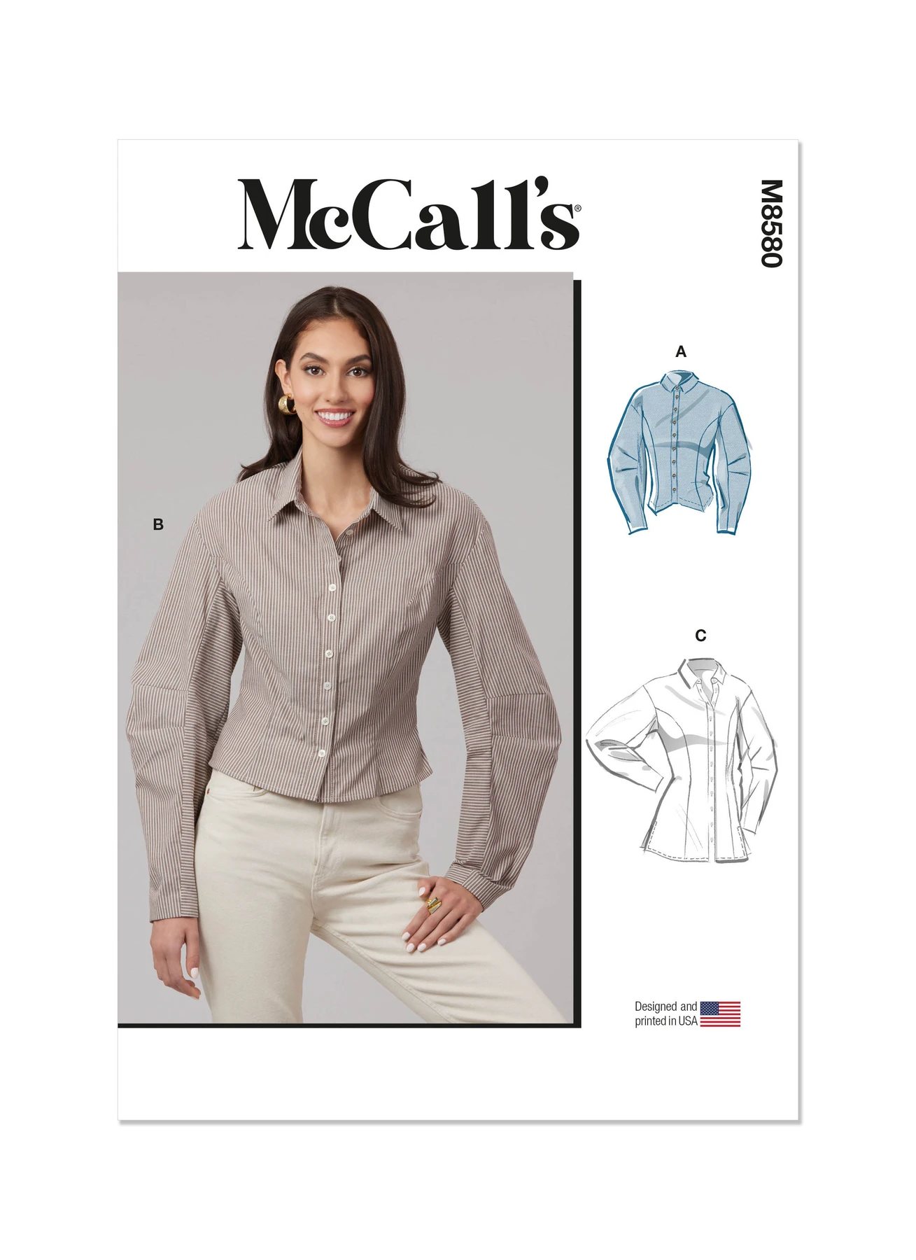 McCall's Sewing Pattern Misses' Shirt in Two Lengths (PDF) 1 McCall's Sewing Pattern Misses' Shirt in Two Lengths (PDF)