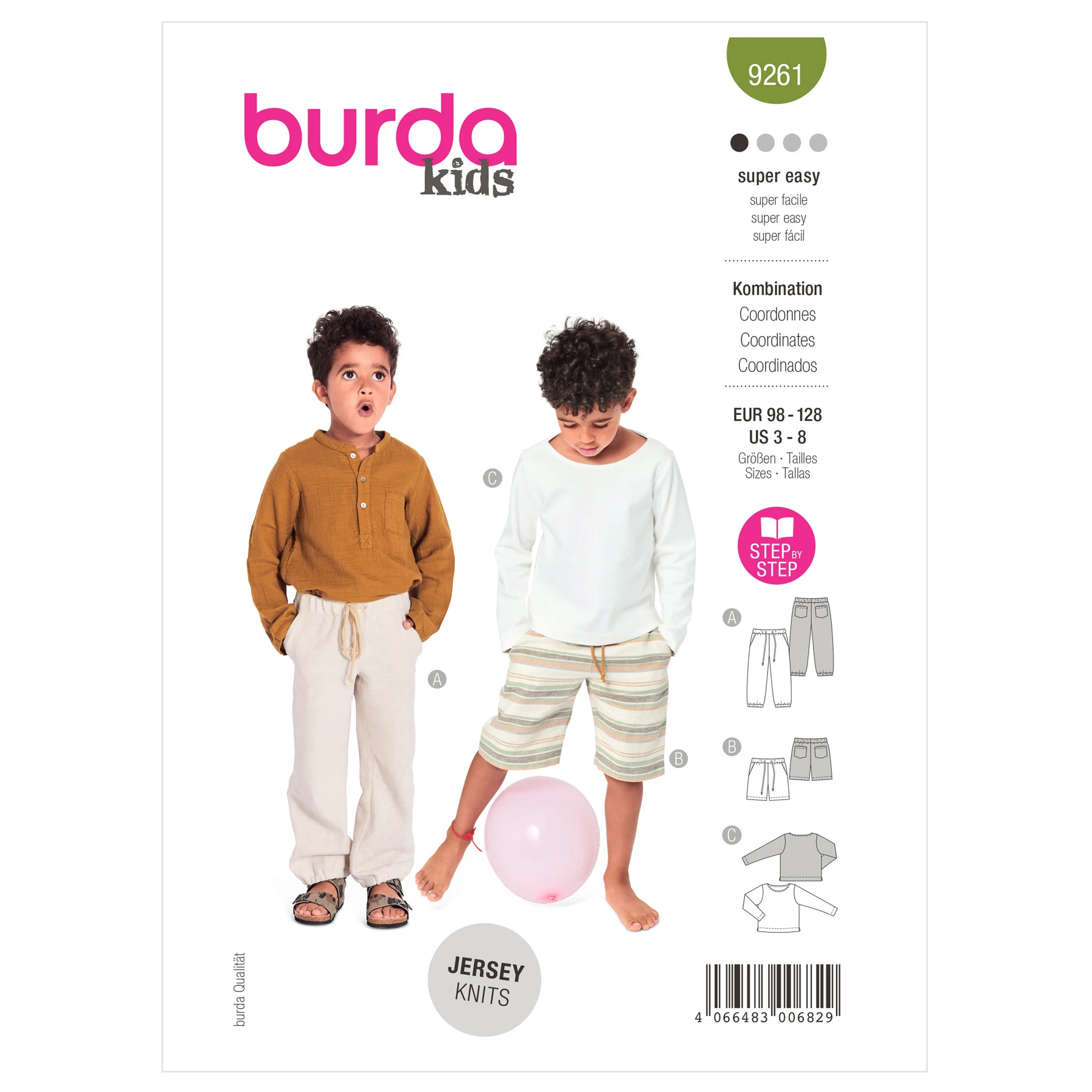 Burda Style Sewing Pattern 9261 Children's Pants and Top 16 Burda Style Sewing Pattern 9261 Children's Pants and Top