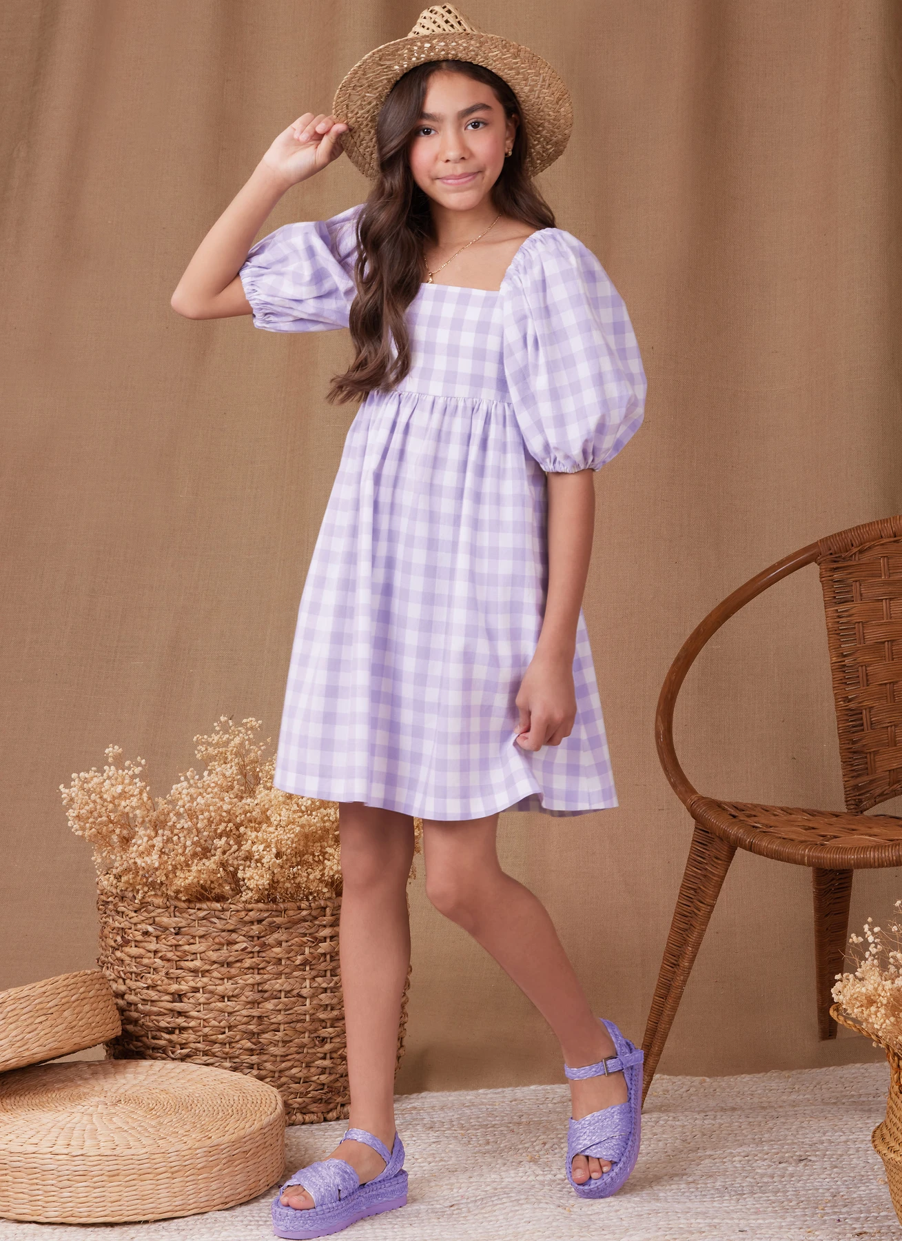 Simplicity Sewing Pattern Girls' Dress With Back Bodice and Length Variations 5 Simplicity Sewing Pattern Girls' Dress With Back Bodice and Length Variations
