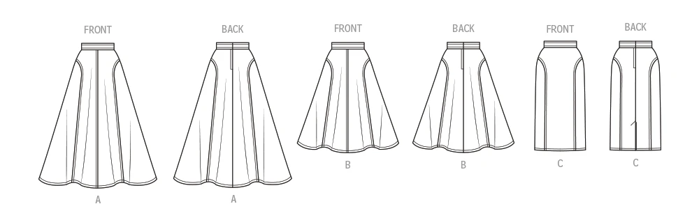 New Look Sewing Pattern Misses' Skirts in Two Lengths 9 New Look Sewing Pattern Misses' Skirts in Two Lengths