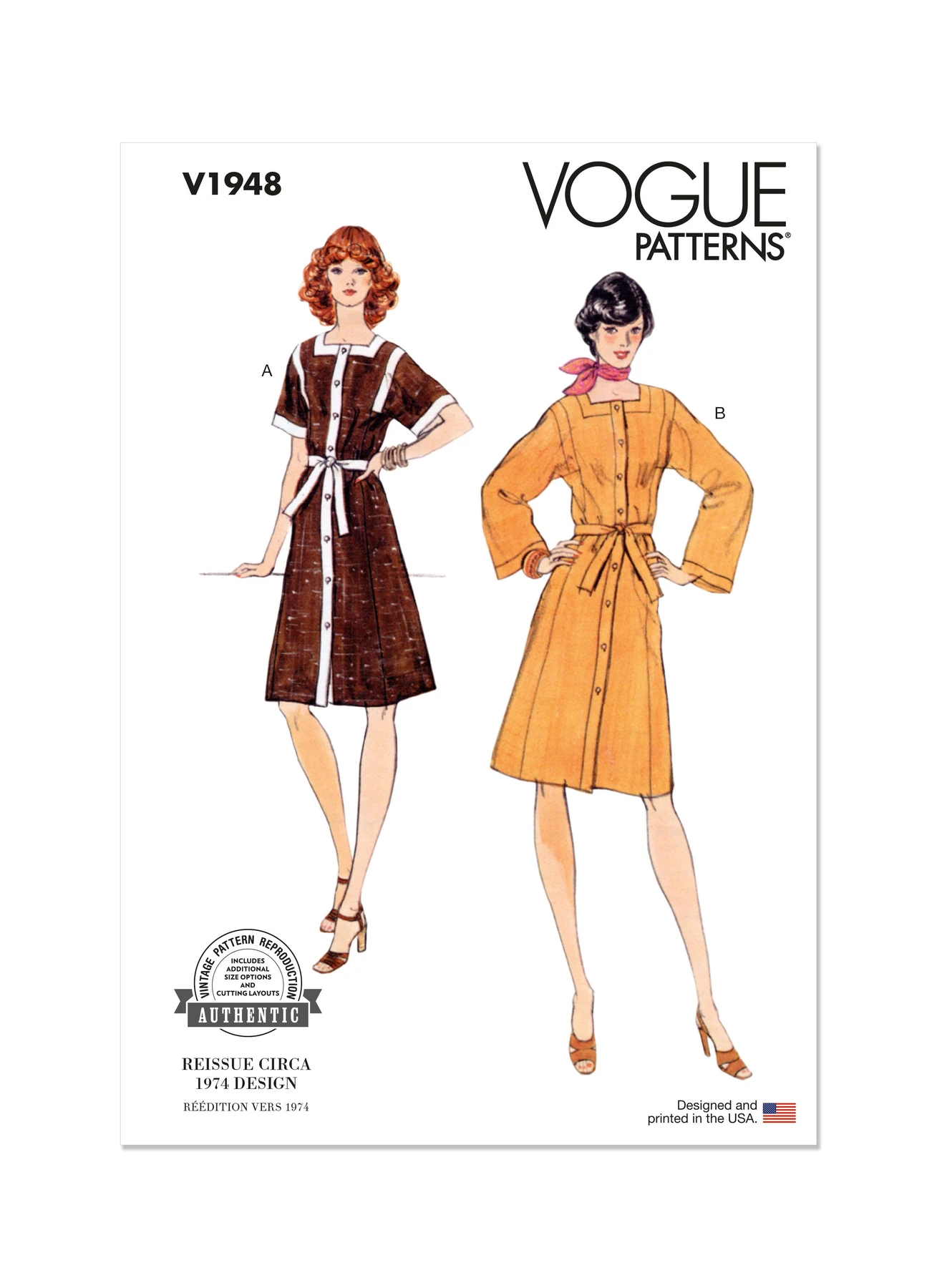 Vogue Patterns 1970s Misses' Dress 1 Vogue Patterns 1970s Misses' Dress