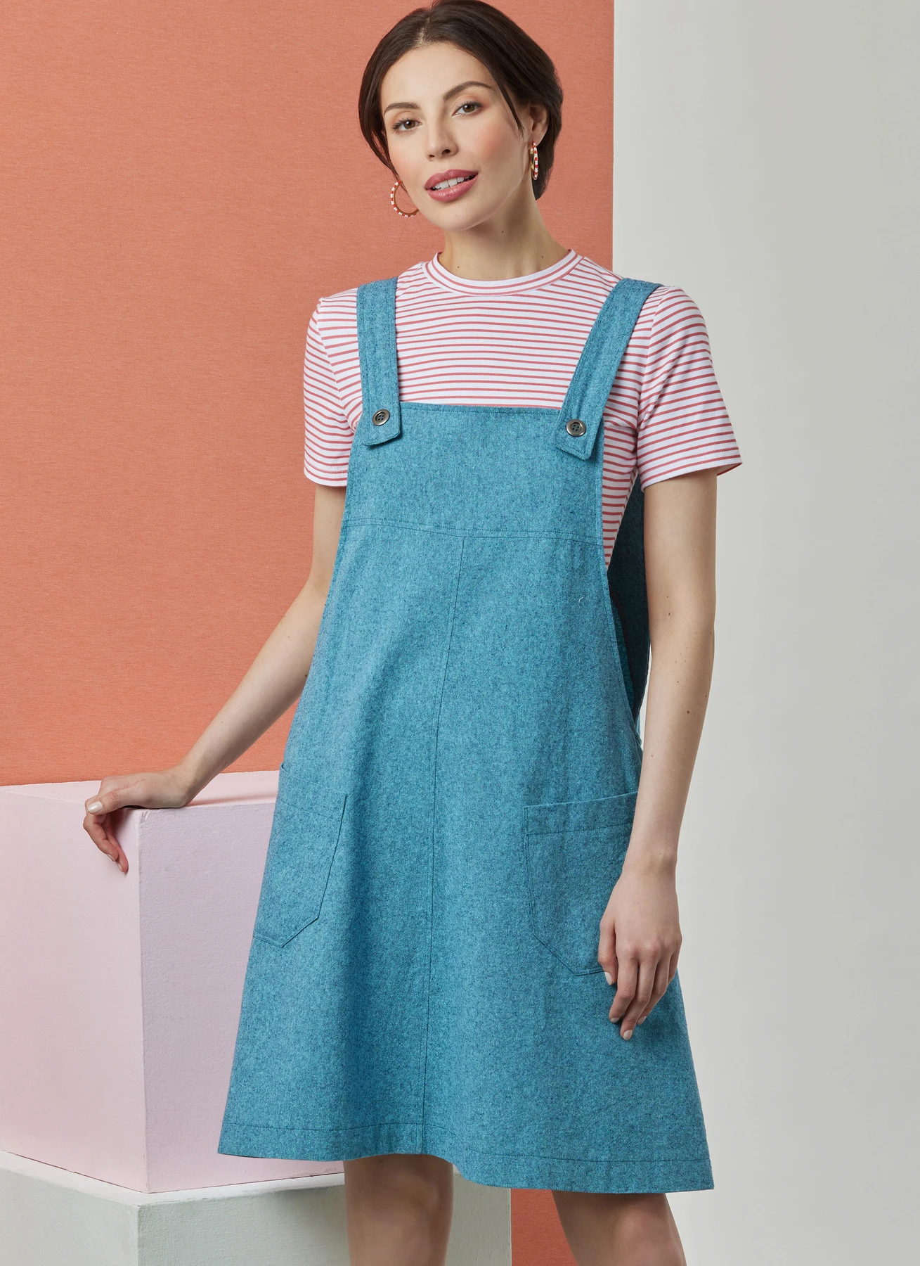 Simplicity Sewing Pattern Misses' Knit Tops, Overalls and Jumper by Elaine Heigl Designs 4 Simplicity Sewing Pattern Misses' Knit Tops, Overalls and Jumper by Elaine Heigl Designs