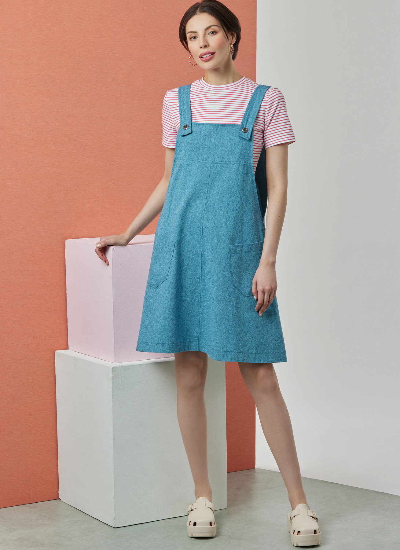 Simplicity Sewing Pattern Misses' Knit Tops, Overalls and Jumper by Elaine Heigl Designs 6 Simplicity Sewing Pattern Misses' Knit Tops, Overalls and Jumper by Elaine Heigl Designs