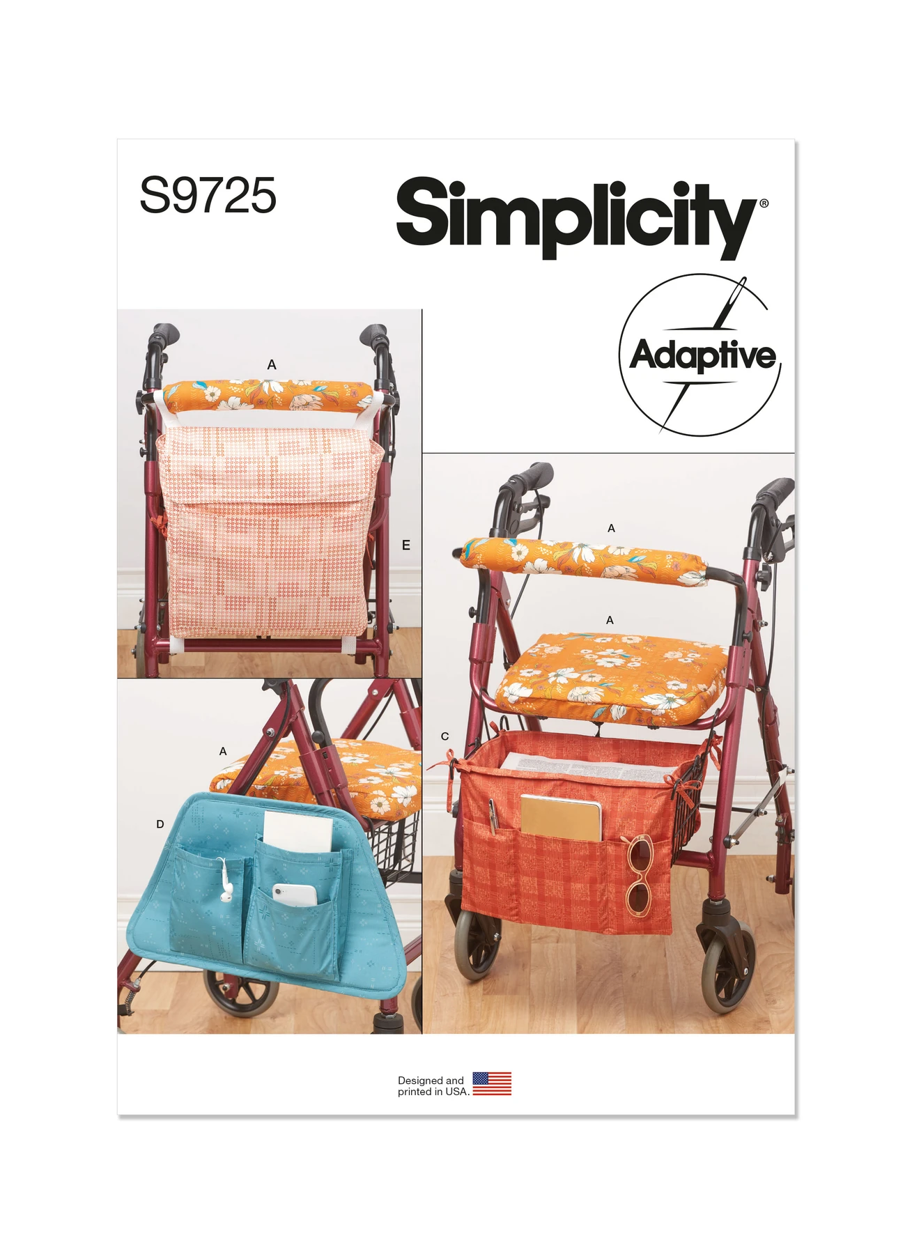 Simplicity Sewing Pattern Wheeled Walker Accessories 1 Simplicity Sewing Pattern Wheeled Walker Accessories